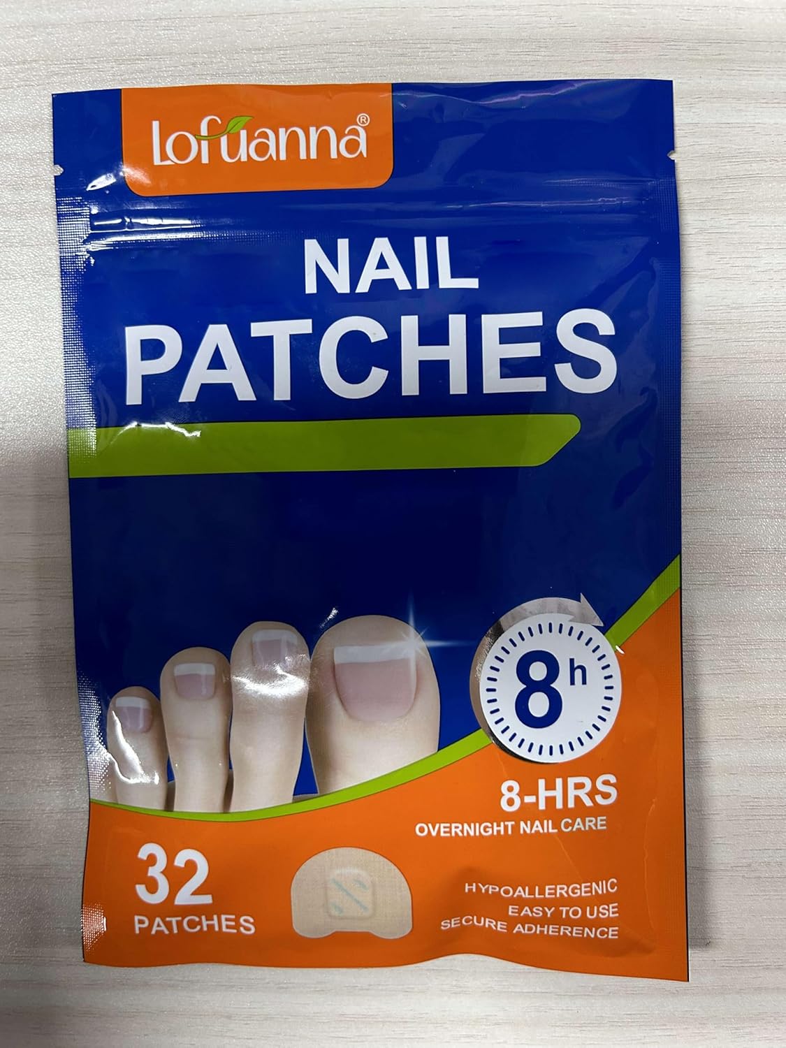 Nail Care Extra Strength - 32 Pcs Nighttime Nail Patches, Overnight Toe Nail Care for a Healthy Appearance, 8-Hour Moisturizing & Nourishing for Toenail, Suitable for Women & Men (1PC)