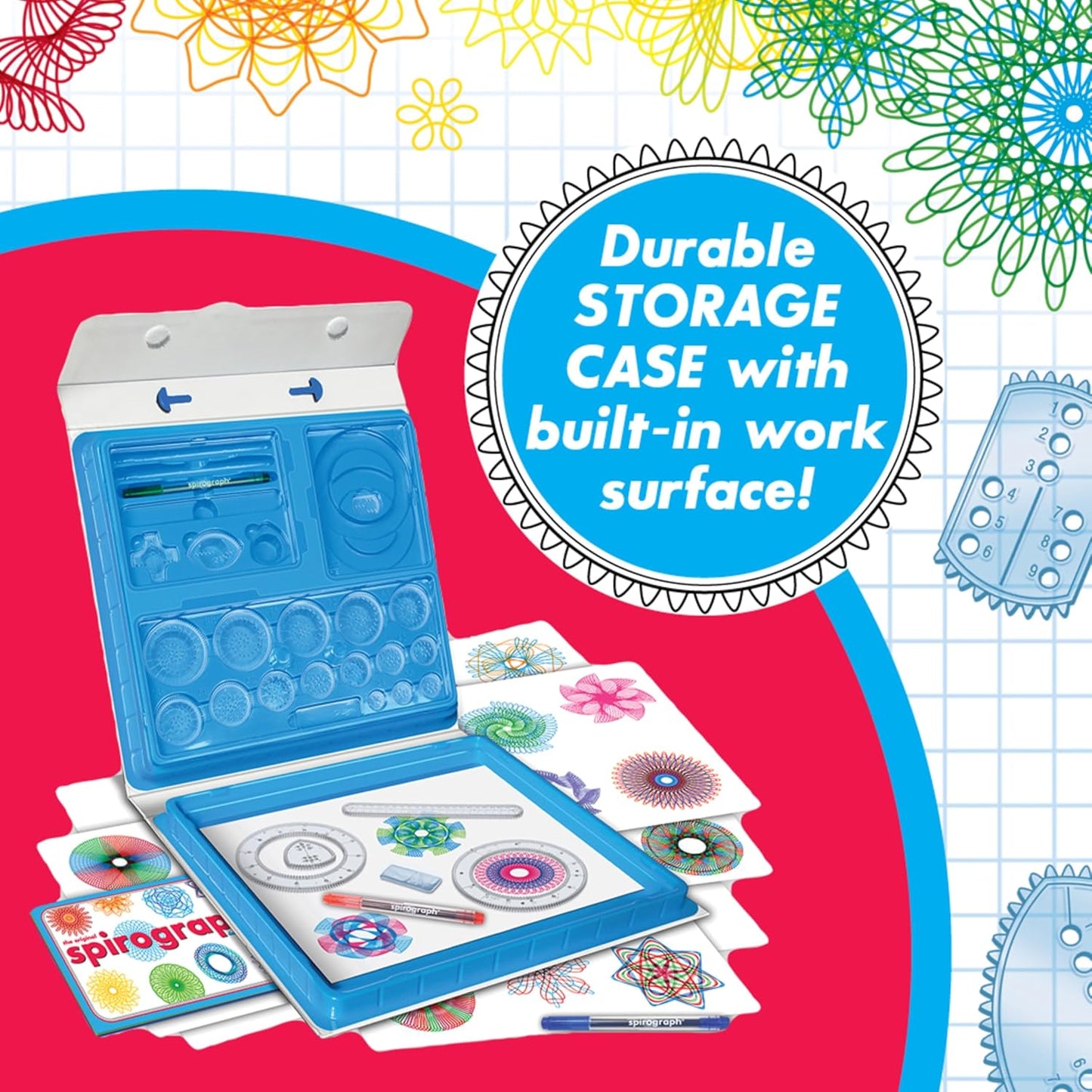 Spirograph — Deluxe Set — Spiral Art Drawing Kit — The Classic Way to Make Countless Amazing Designs — For Kids Ages 8+