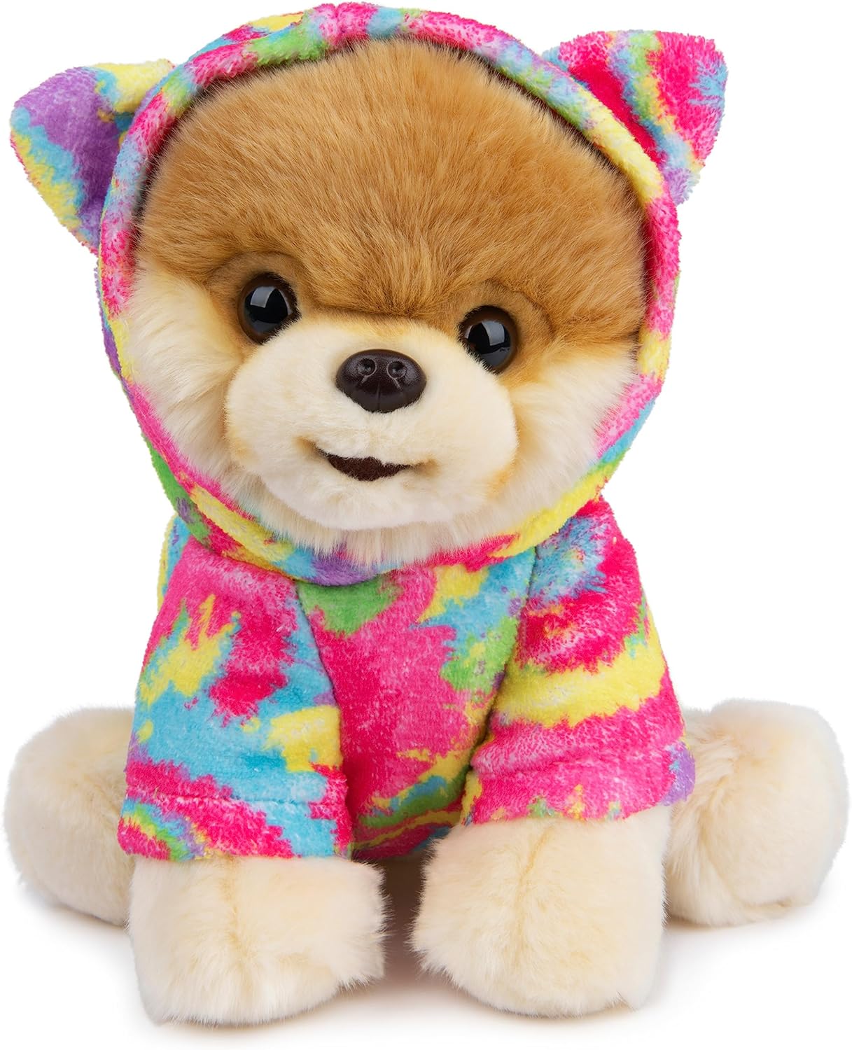 GUND Boo, The World’s Cutest Dog with Rainbow Hoodie Plush Pomeranian Stuffed Animal for Ages 1 and Up, 9”