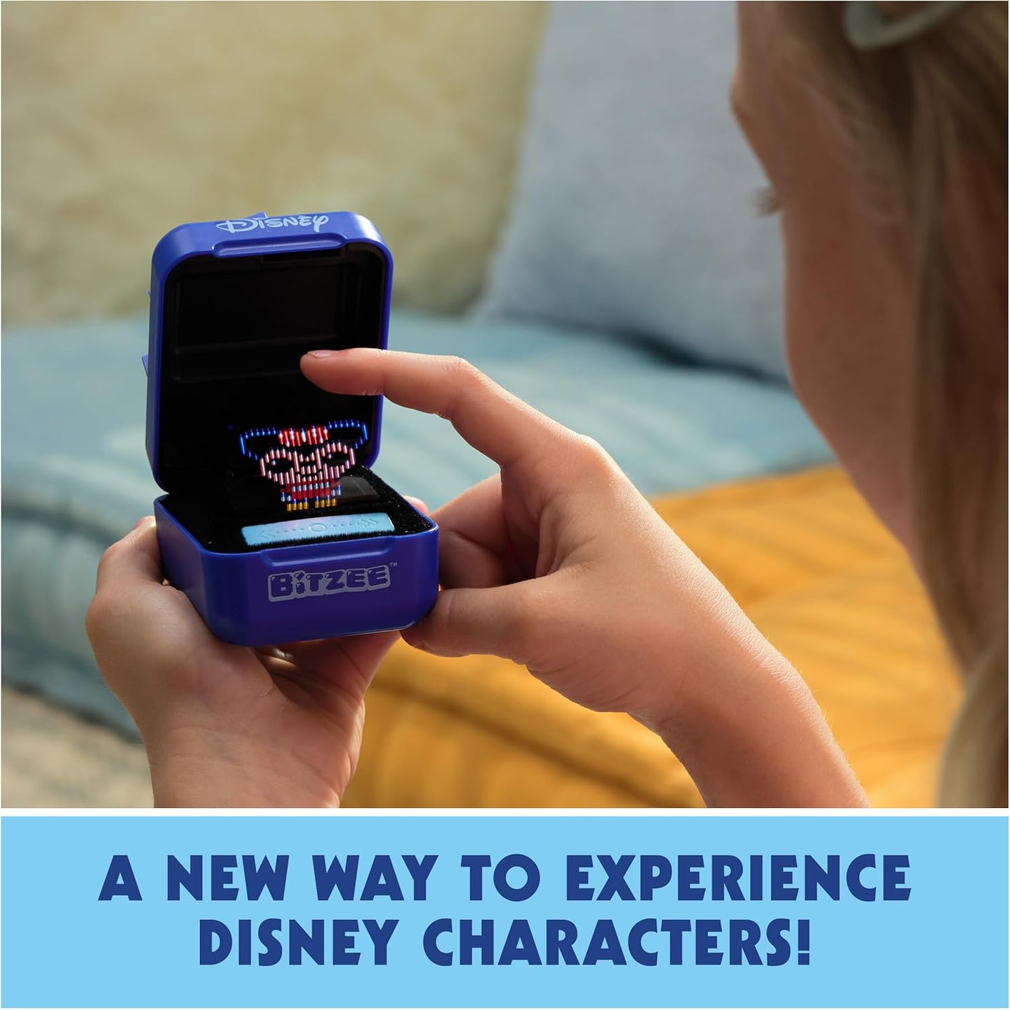 BITZEE, Disney with 30 Interactive Characters Inside, Great for Easter Gifts, Digital Pet Reacts to Swipes, Tilts & Taps, Disney Toys for Kids