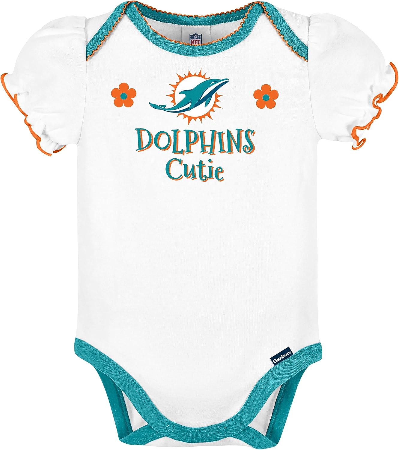 Gerber NFL Baby-Girls NFL Team 3 Pack Short Sleeve Onesie Bodysuit