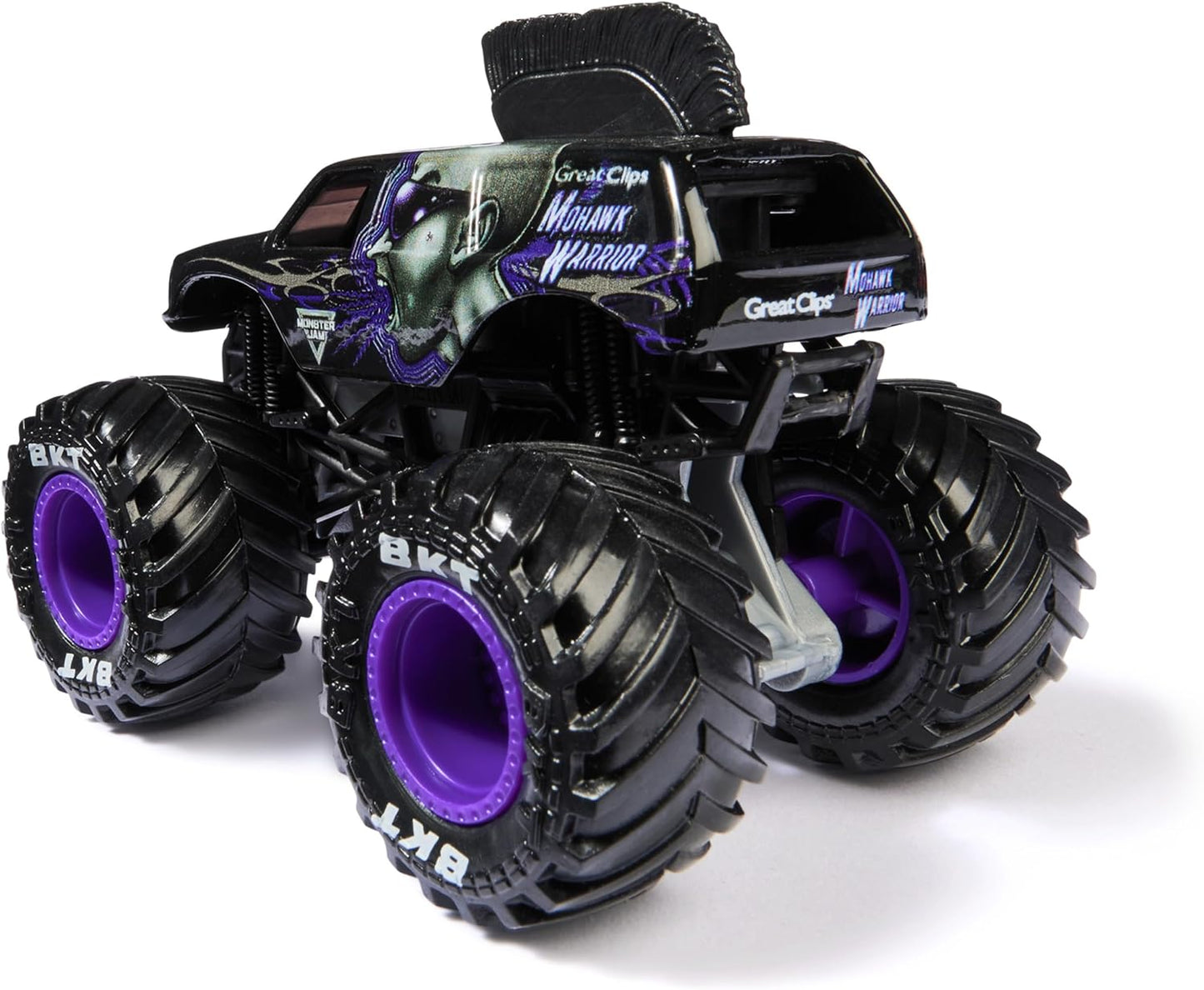 Monster Jam, Official Mohawk Warrior Monster Truck, Die-Cast Vehicle, 1:64 Scale, Kids Toys for Boys Ages 3 and up