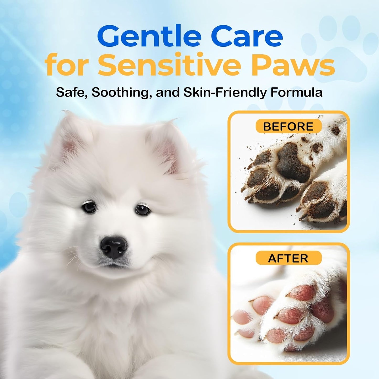 SONO Dog Wipes with Aloe & Chamomilla - Gentle Pet Wipes for Paws, Butt, Face & Body - Cleaning, Deodorizing, Puppy & Cat Friendly - Unscented, 100 Count