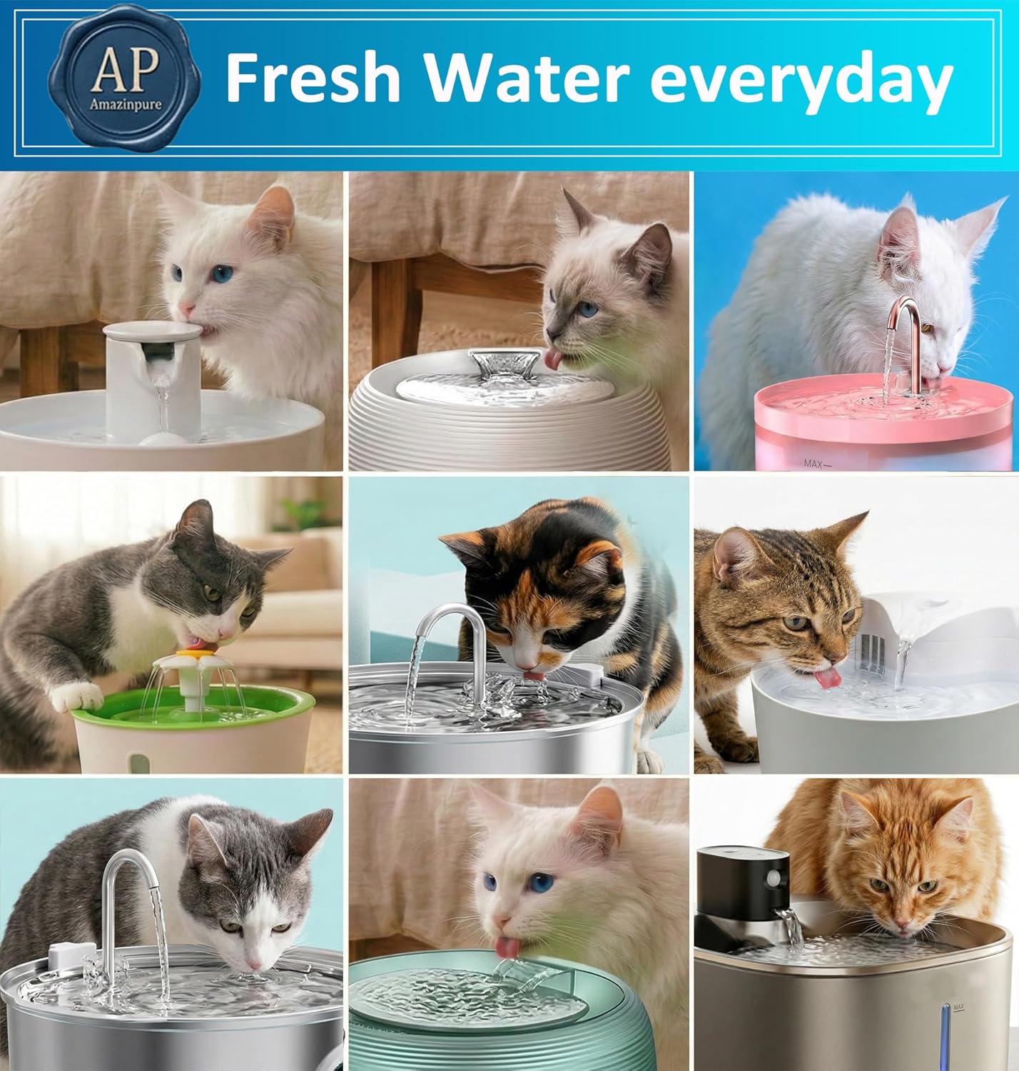 12X Small Water Activated Carbon Filter Compatible With Whisker City Automatic Pet Fountain Free-fall fountain and Corner fountain, Whisker City 50 oz (small) and 150 oz (medium)