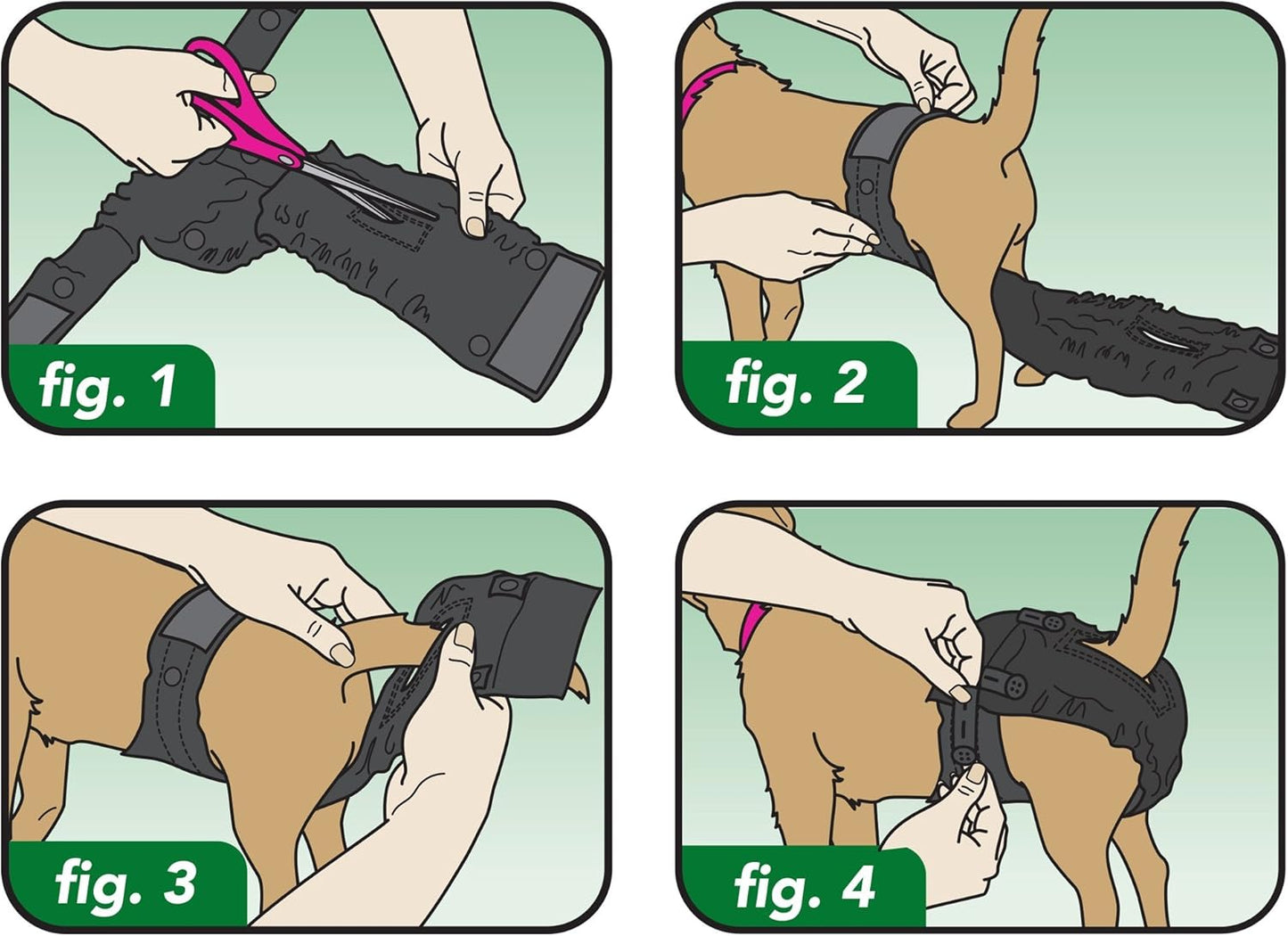Vet's Best Washable Female Dog Diaper, Small/Medium, Waist 15"-30"