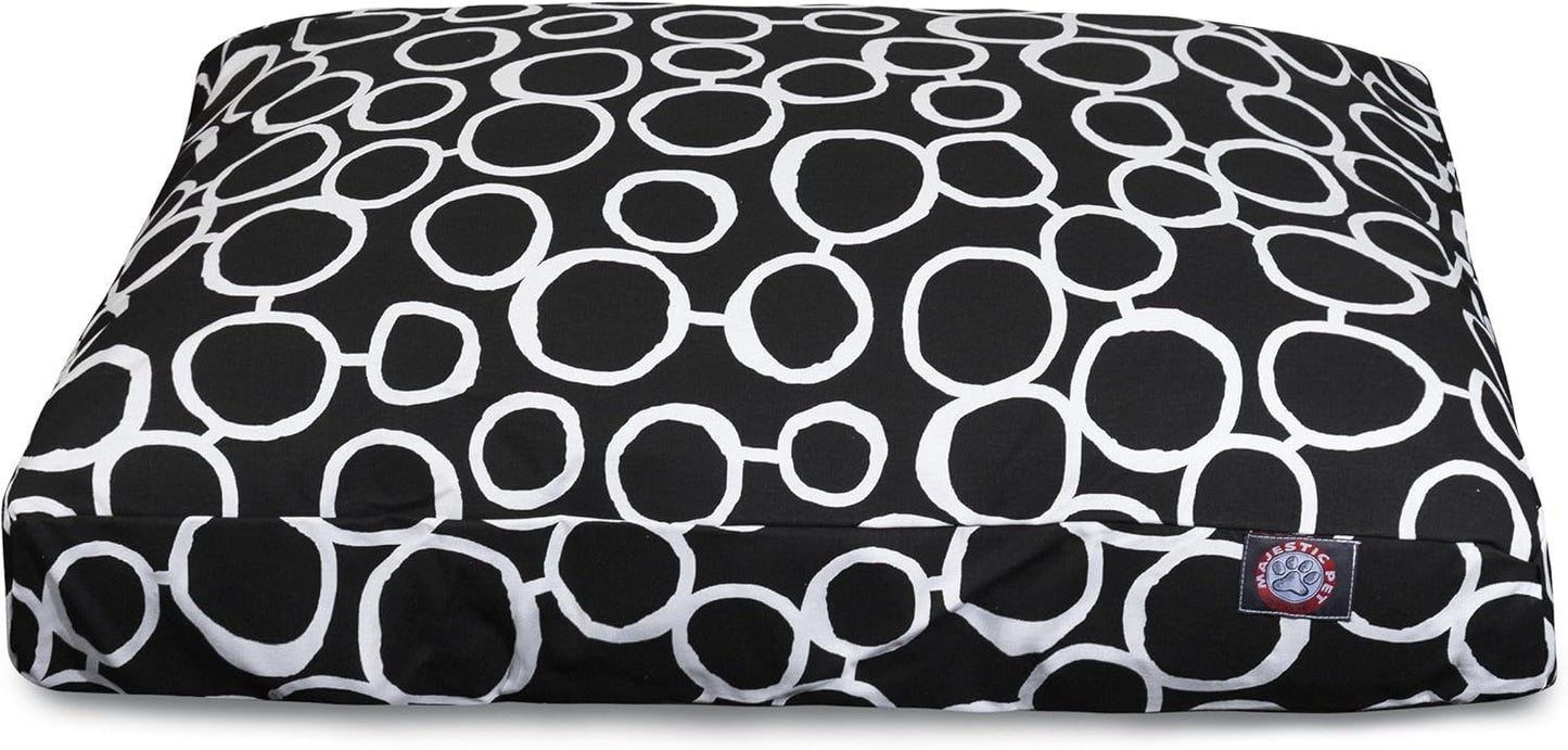 Majestic Pet Fusion Black Small Rectangle Pet Bed