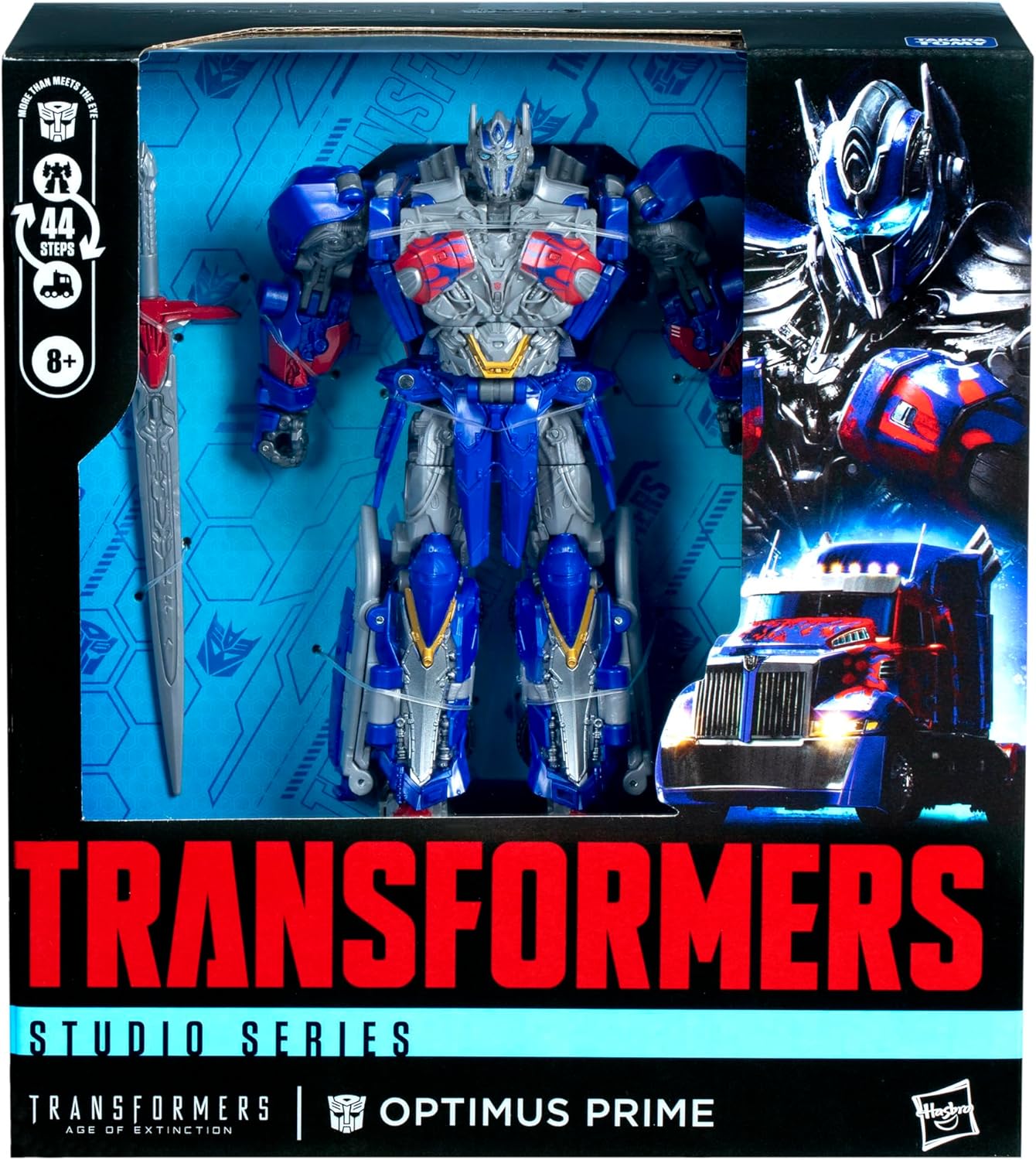 Transformers Toys Studio Series Leader Class Age of Extinction Optimus Prime, 8.5-inch Converting Action Figure, Ages 8+