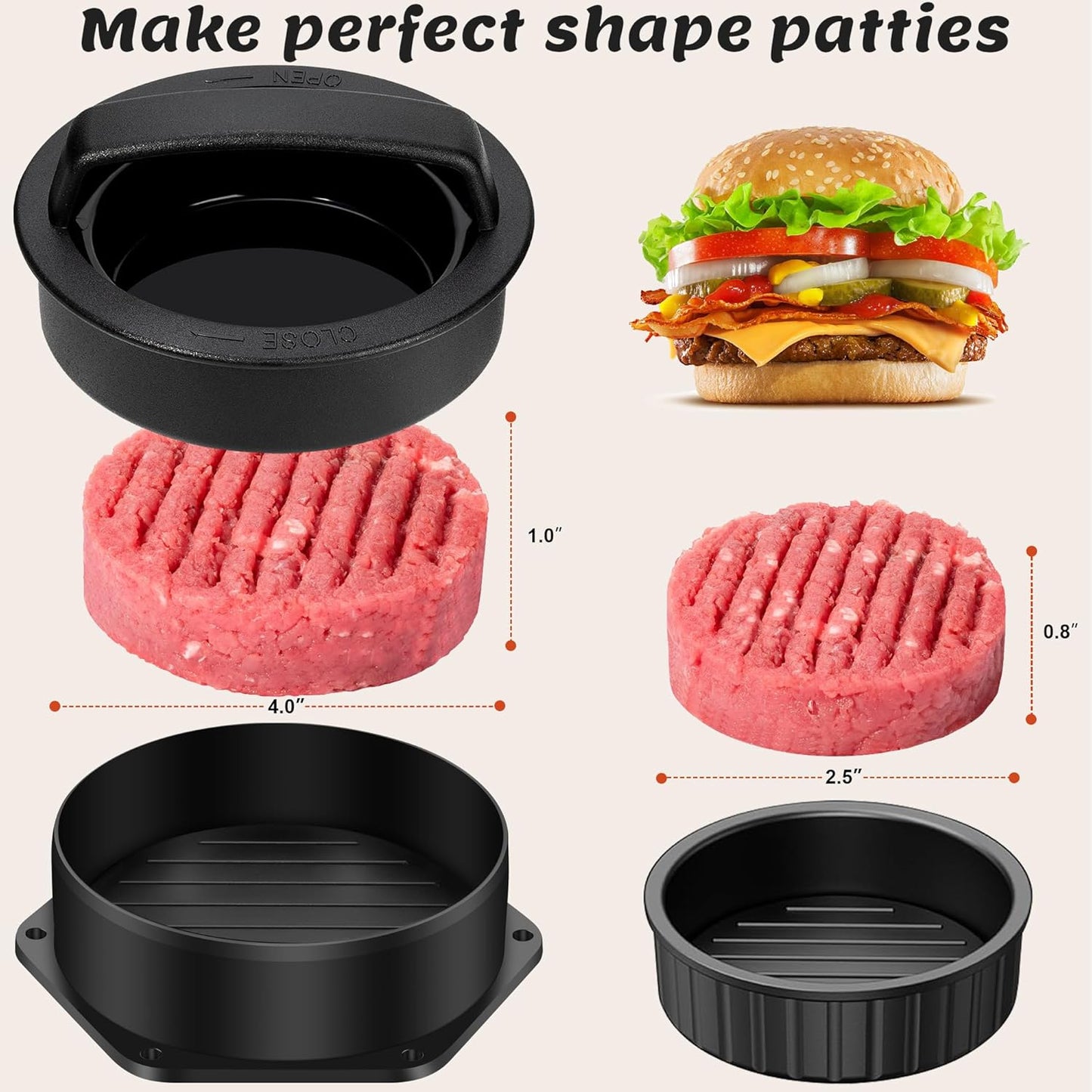 27pcs Griddle Accessories Kit for Blackstone, Professional Hibachi Flat Top Grill Tools, Enlarged Spatula Gift Set with Basting Cover，Burger Press Patty Maker for Outdoor BBQ Teppanyaki