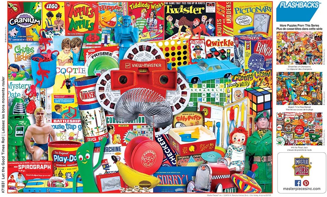MasterPieces - 1000 Piece Jigsaw Puzzle, Let the Good Times Roll, Fun for Adults, Family, Kids, Non-Glare Finish, 19.25" x 26.75"