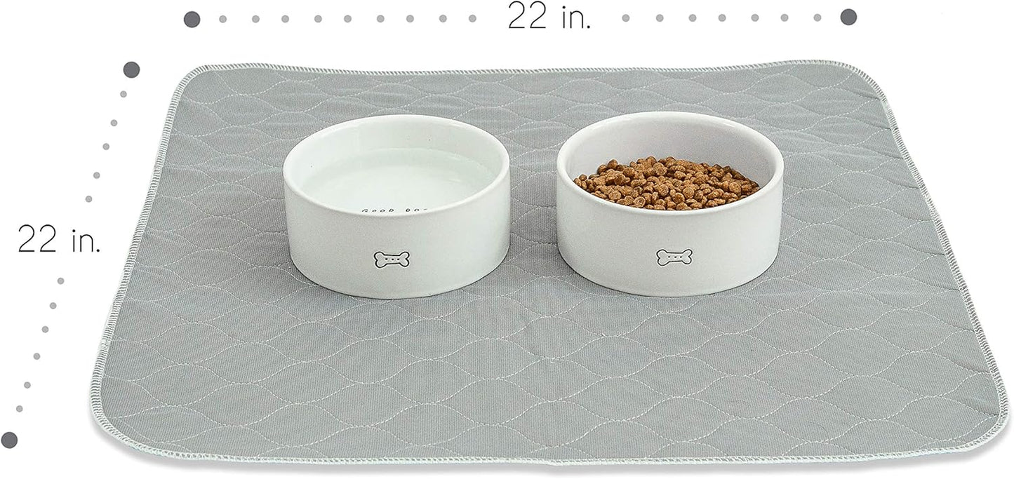 rocket & rex Premium Washable Pee Pads for Dogs, Waterproof & Reusable Puppy Pads for Potty Training, Whelping, Lining Crates & More, Guaranteed for up to 300 Washes, 22" x 22" (Pack of 2)