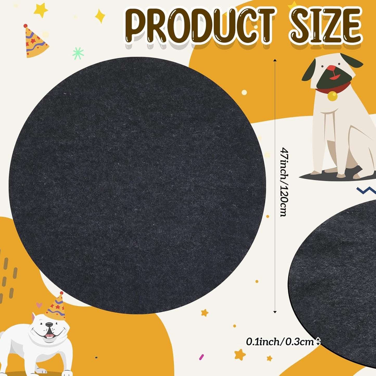 2 Pack 47.2 Inches Whelping Pads Washable and Waterproof, Reusable Pet Training Mat, Pee Pads for Dogs, Fast Absorbing, Non Slip for Whelping Box Kit Small Dog Puppy Training Supplies