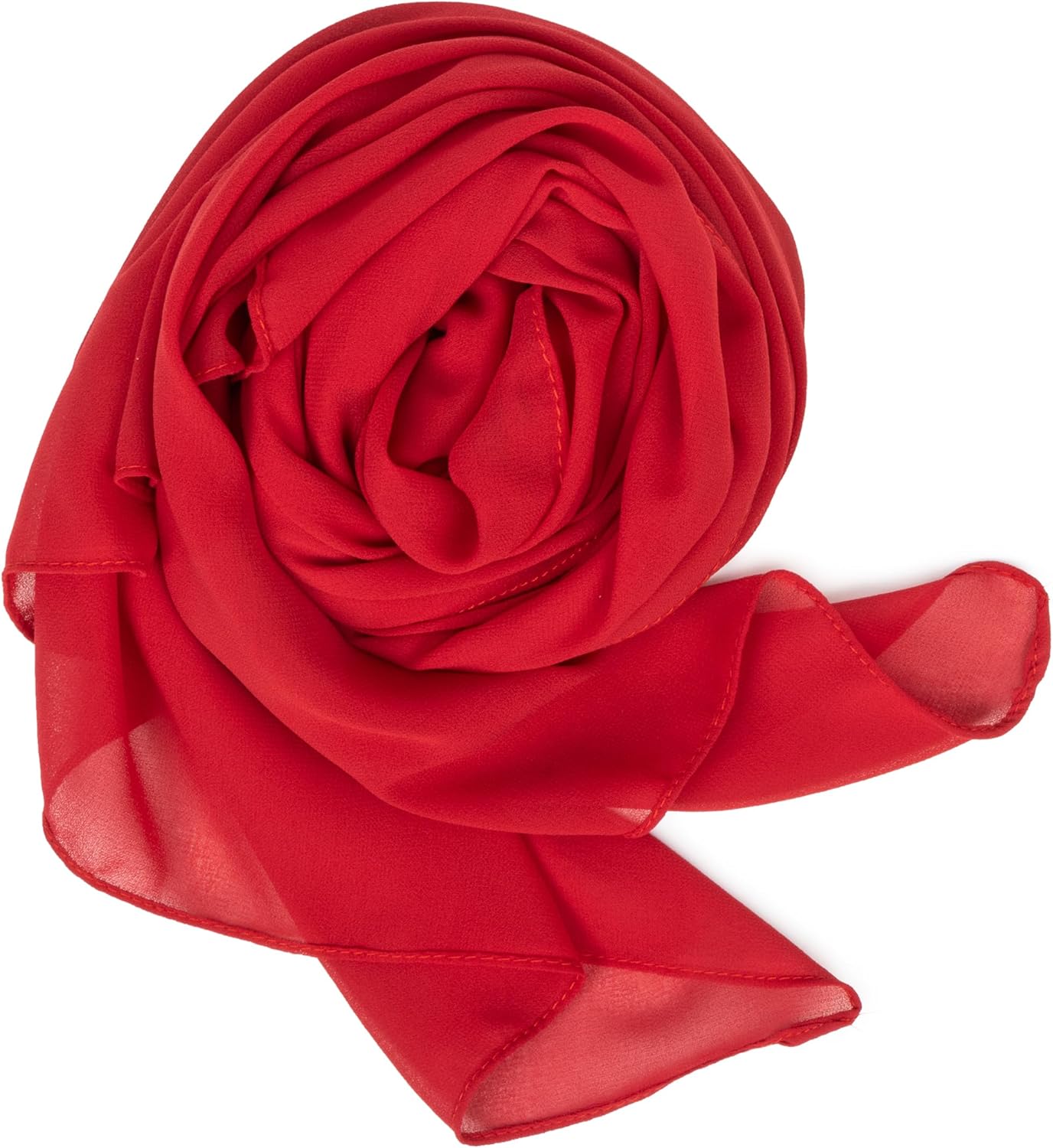 INOGIH Chiffon Scarf Sheer Wrap for Women Lightweight Soft Summer Silky Scarf for Wedding Evening Dresses Dating Travel