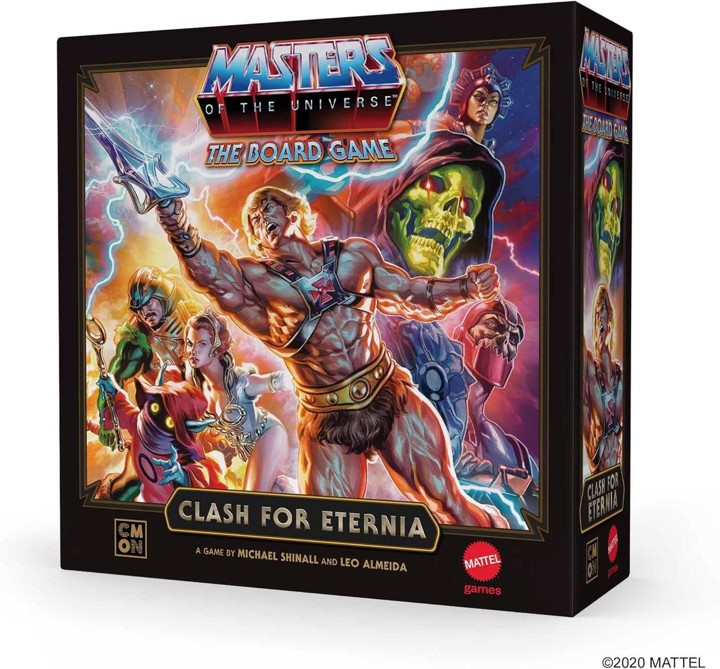 CMON Masters of The Universe The Board Game Clash for Eternia - Epic Miniatures Strategy Game Based on The Classic Animated Series for Kids & Adults, Ages 14+, 1-5 Players, 60 Minute Playtime