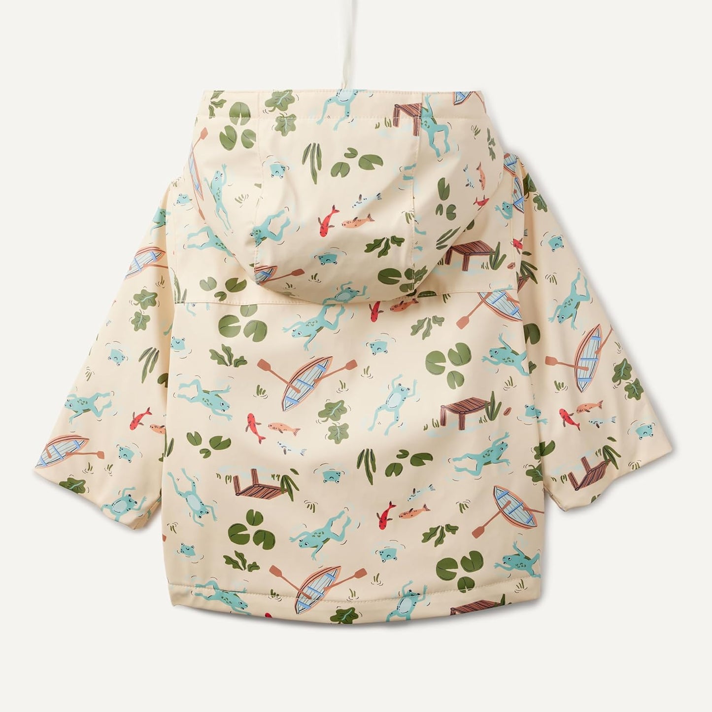 Amazon Essentials x Sofia Grainge Toddler and Baby Boys' Water-Repellent Rain Jacket with Quilted Lining