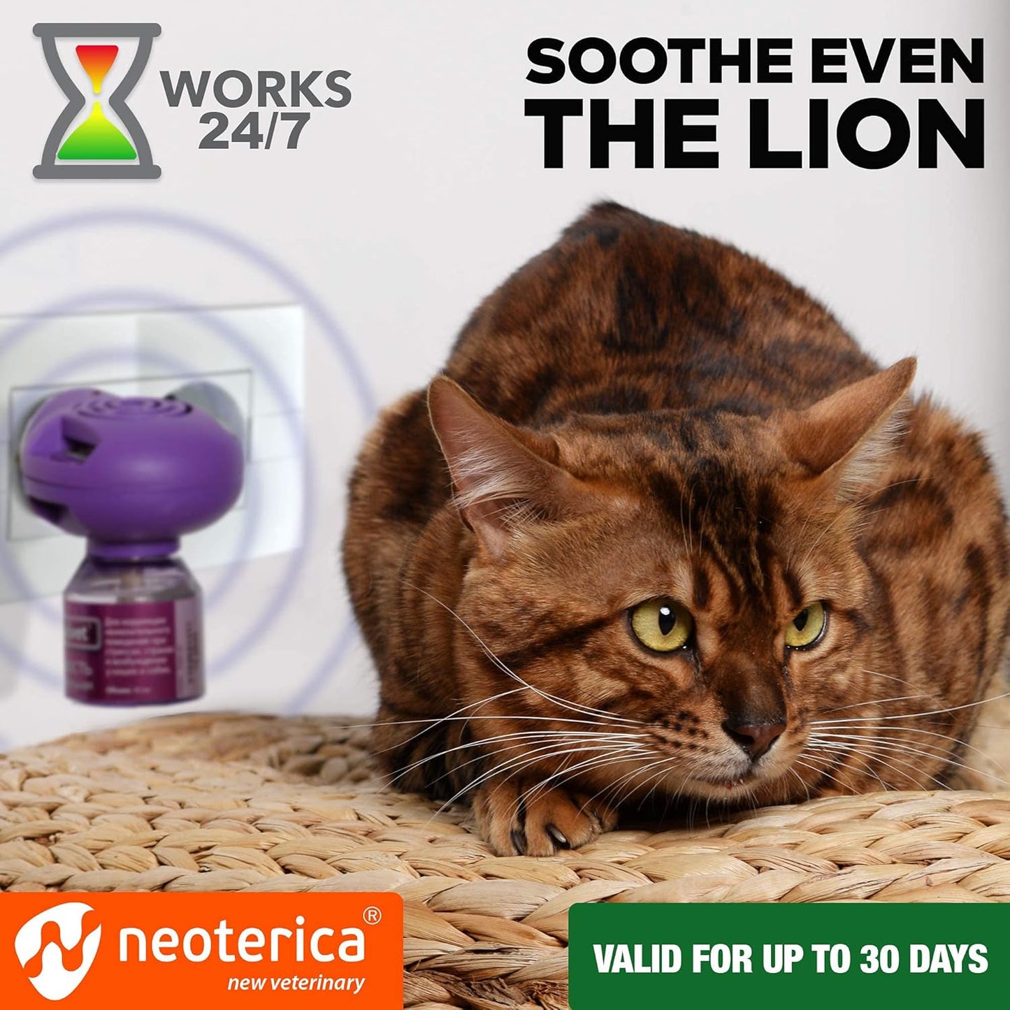 Calming Cat Diffuser Refill & Anti Anxiety Pet Products - Feline Calm Pheromones & Cats Comfort - Stress Relief with New Zone, Fighting with Dogs & Behavior Control (2 Pack (Diffuser not included))