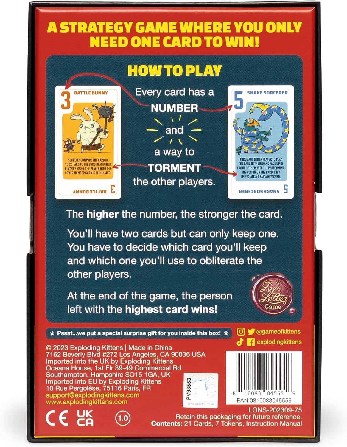 Exploding Kittens Power Hungry Pets 2-6 Players - Ages 7+ - 15 Minutes to Play - Strategic and Simple Card Game - Party Game, Family Game Night, Kid and Adult Card Game
