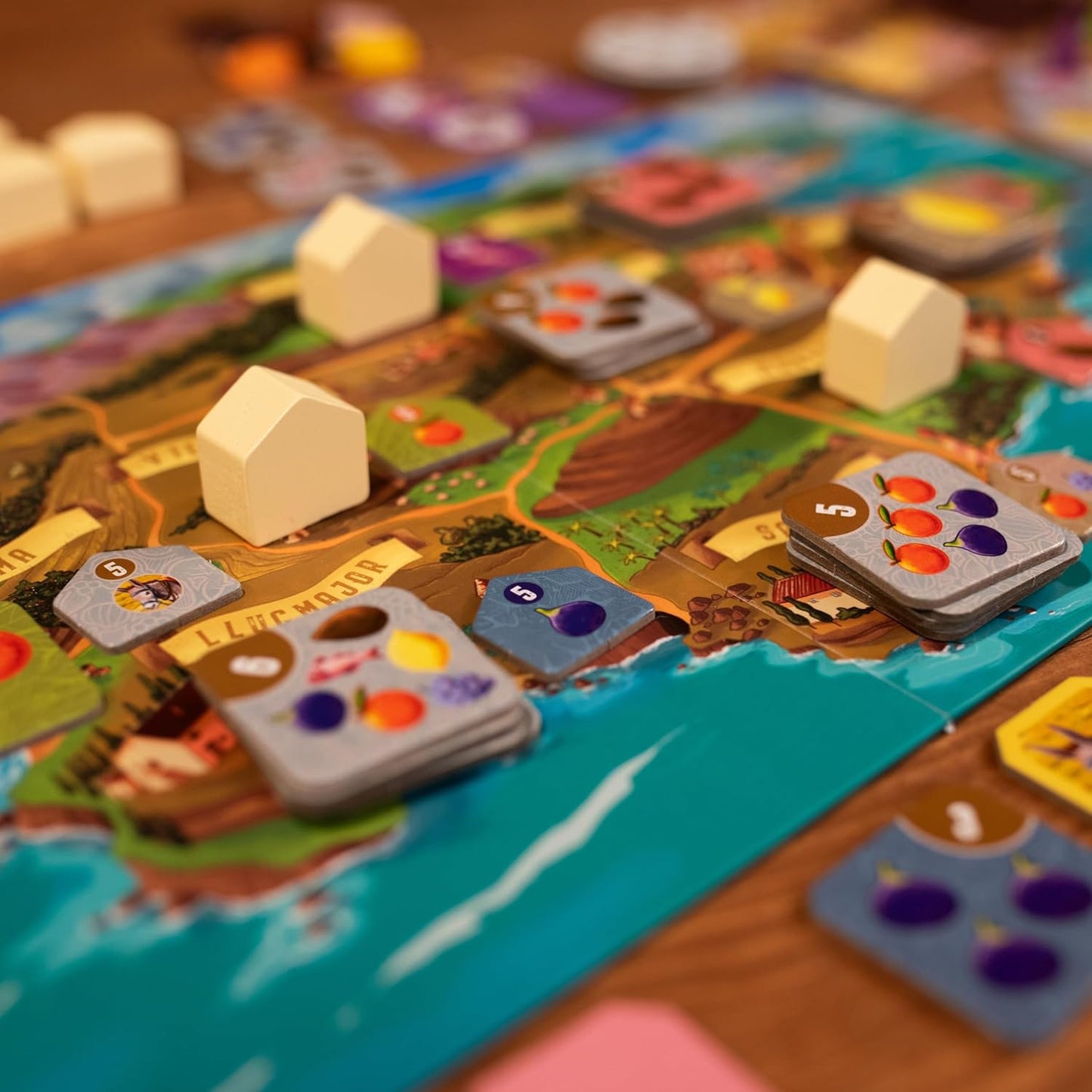 Finca Board Game - Mallorca's Resource Management & Delivery Strategy Game, Fun for Family, Kids & Adults, Ages 10+, 2-5 Players, 45 Minute Playtime