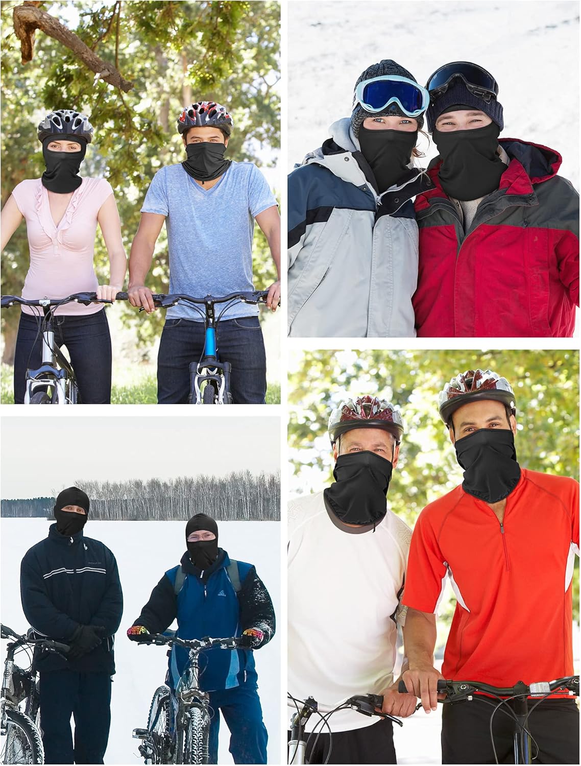 SATINIOR 9 Pack Ski Mask for Men Balaclava Full Face Shiesty Mask Breathable Summer Windproof Hood for Motorcycle Snowboard