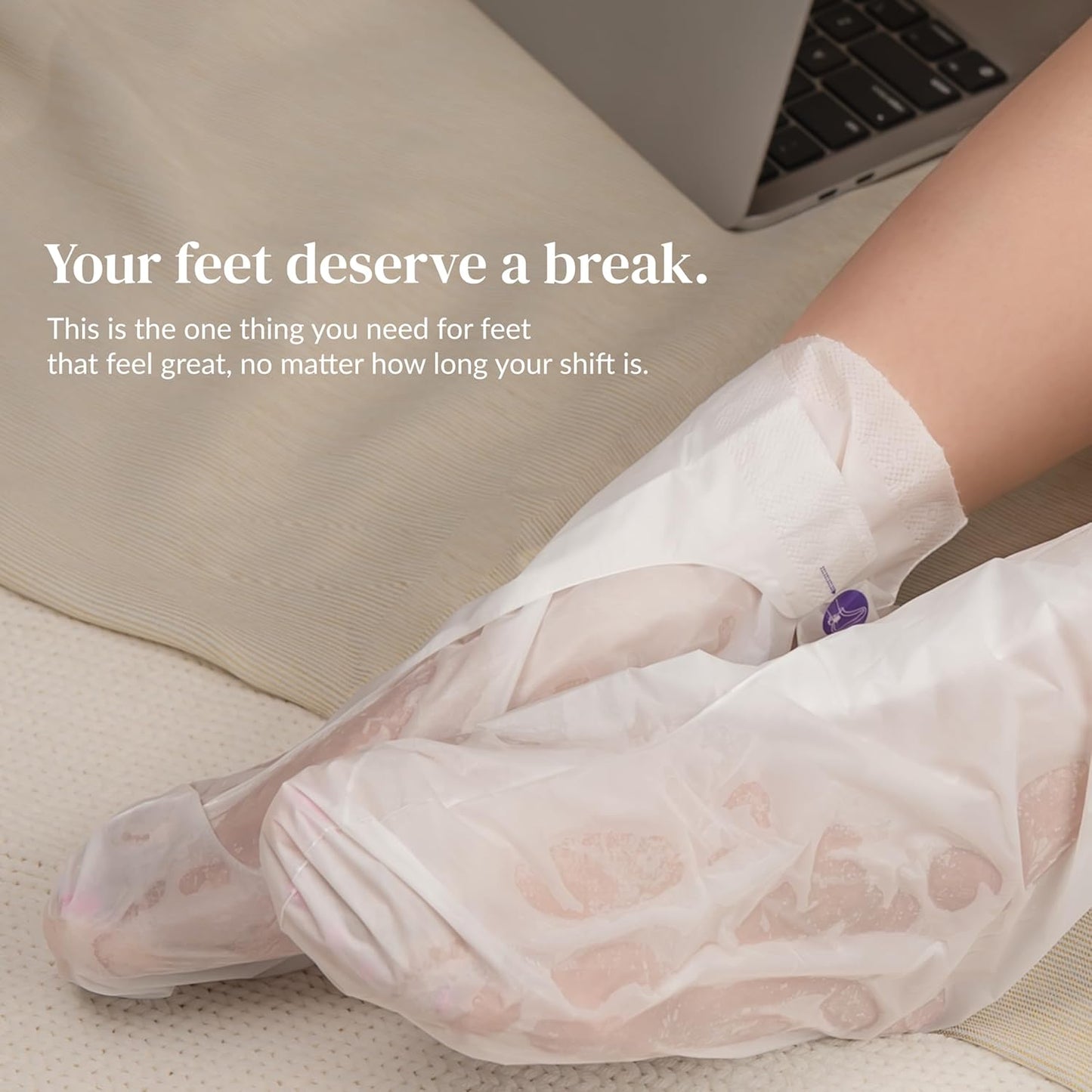 Epielle Hydrating Foot Mask 6 Pairs, Relieve and Soften with Shea Butter & Jojoba Oil, Deep Moisturizing Socks for Dry, Cracked Feet, Self Care Gifts for Women, Spa Kit, Easter Basket Stuffers