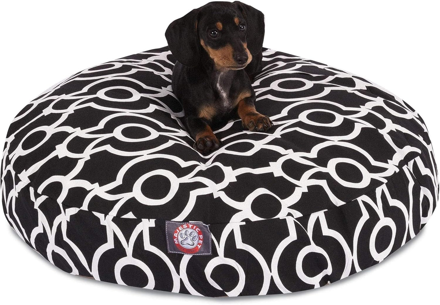 Majestic Pet Athens Black Small Round Pet Bed