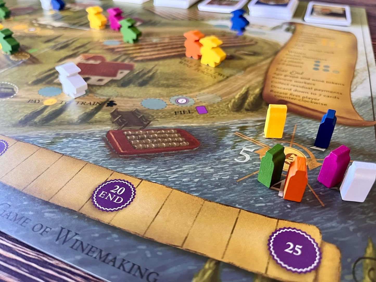 Stonemaier Games: Viticulture Essential Edition (Base Game) by Jamey Stegmaier | Create The Most Prosperous Tuscan Vineyard | Strategy Board Game for Adults and Family | 1-6 Players, 90 Mins