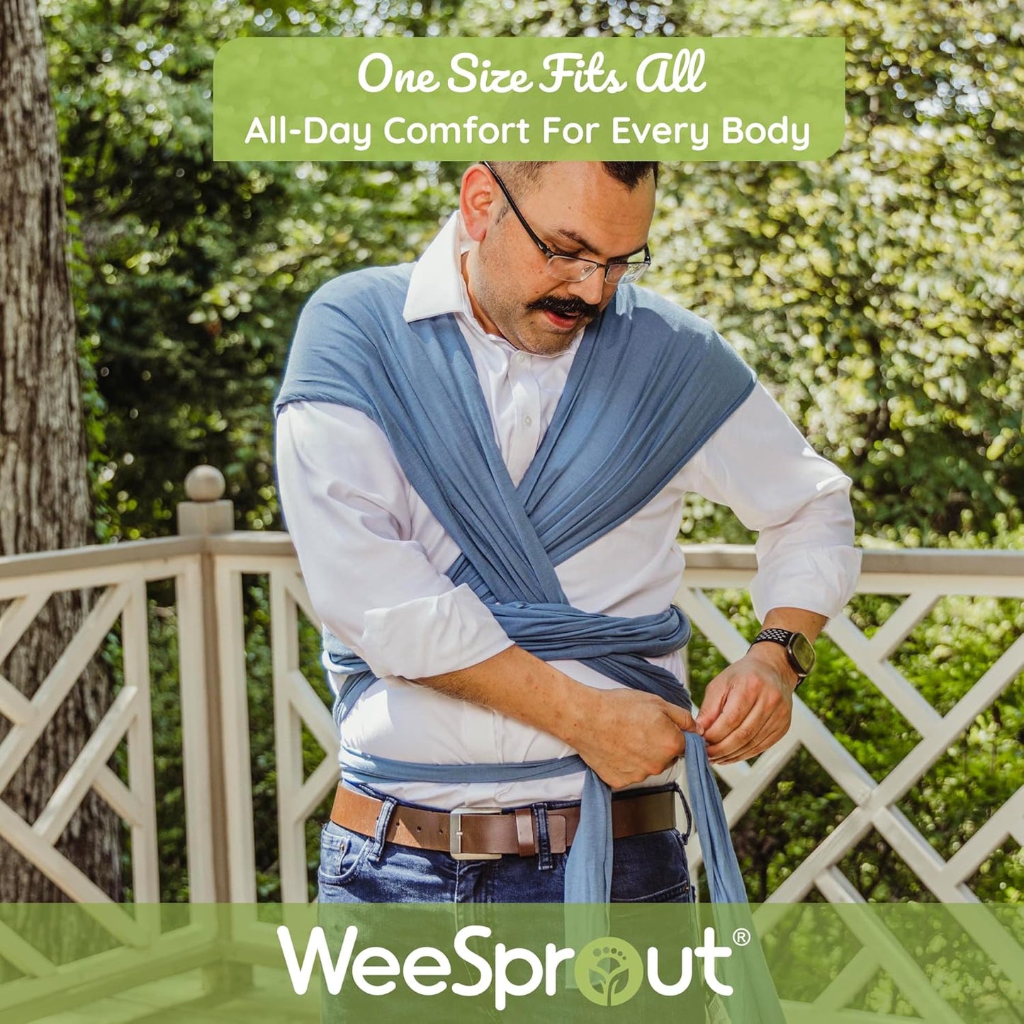WeeSprout Baby Wraps Carrier - Perfect Child Sling for Newborn and Infant, Enhances Bonding, Soft and Breathable, Ideal for Babywearing