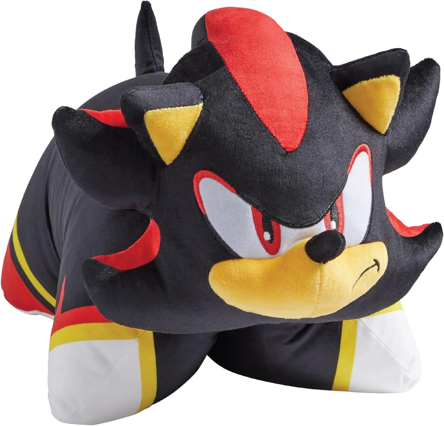 Pillow Pets SEGA Shadow the Hedgehog Soft Plush Folding Stuffed Animal and Kids Pillow – Official Sonic the Hedgehog Merchandise – 16 Inch Cuddly Toy for Travel, Bedtime, and Play