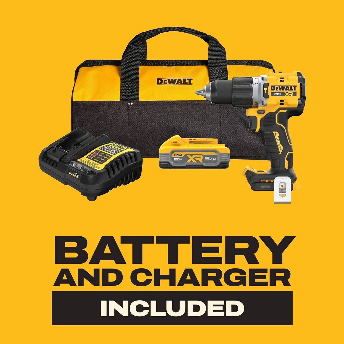 DEWALT 20V MAX Impact Driver, 1/4 Inch, Battery and Charger Included (DCF787D1)