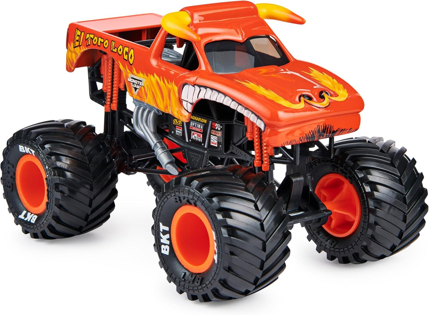 Monster Jam Official Monster Truck - El Toro Loco 1:24 Scale Die-Cast Vehicle - Chrome Rims and Tires For All Playsets - Collectible For Fans & Parties