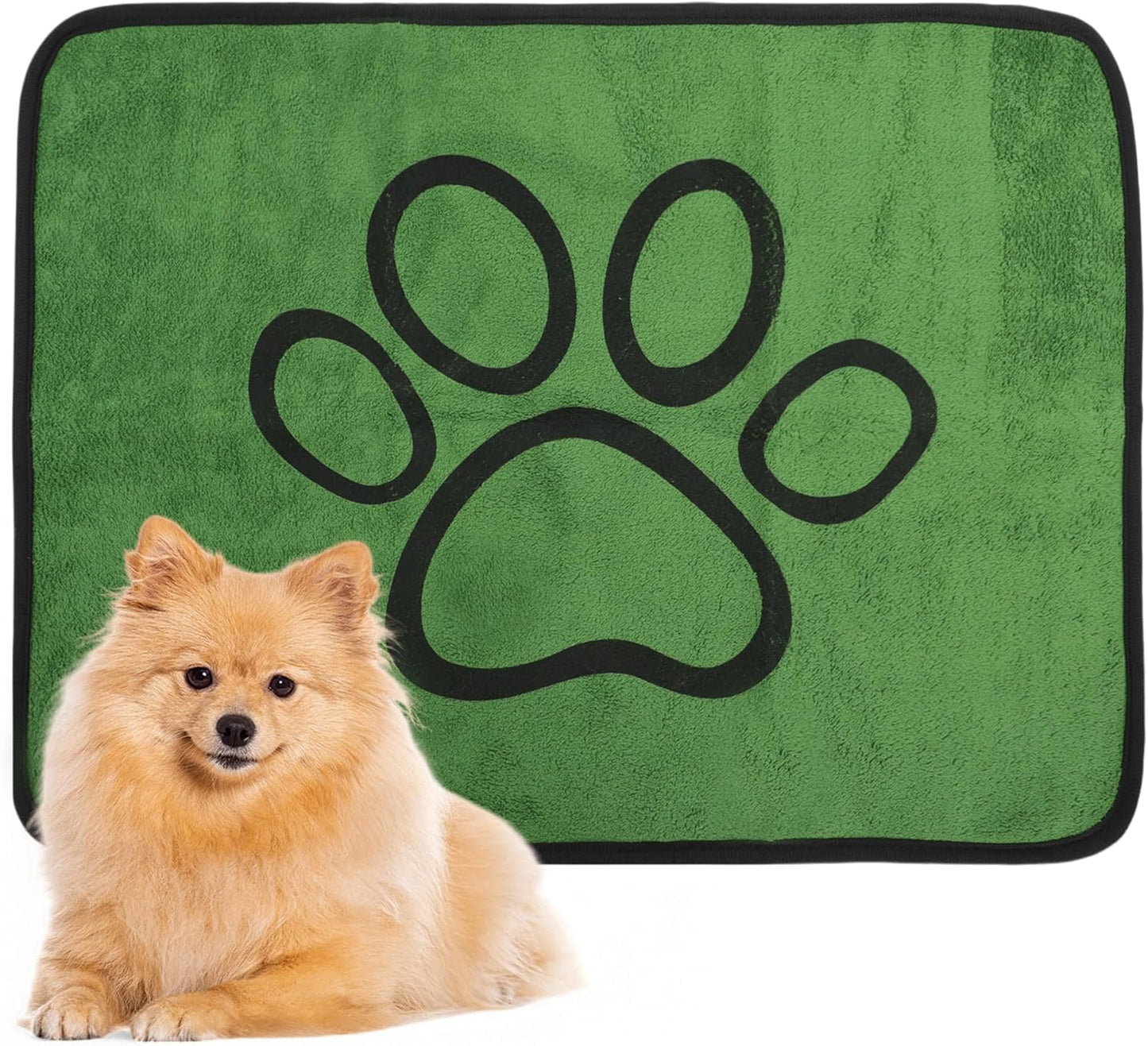 Grass Pad for Dogs Potty, Washable Pee Pads for Dogs, Absorbent Reusable Puppy Pads for Potty Training Floor Couch Bed and Crate, 18"x24", Green