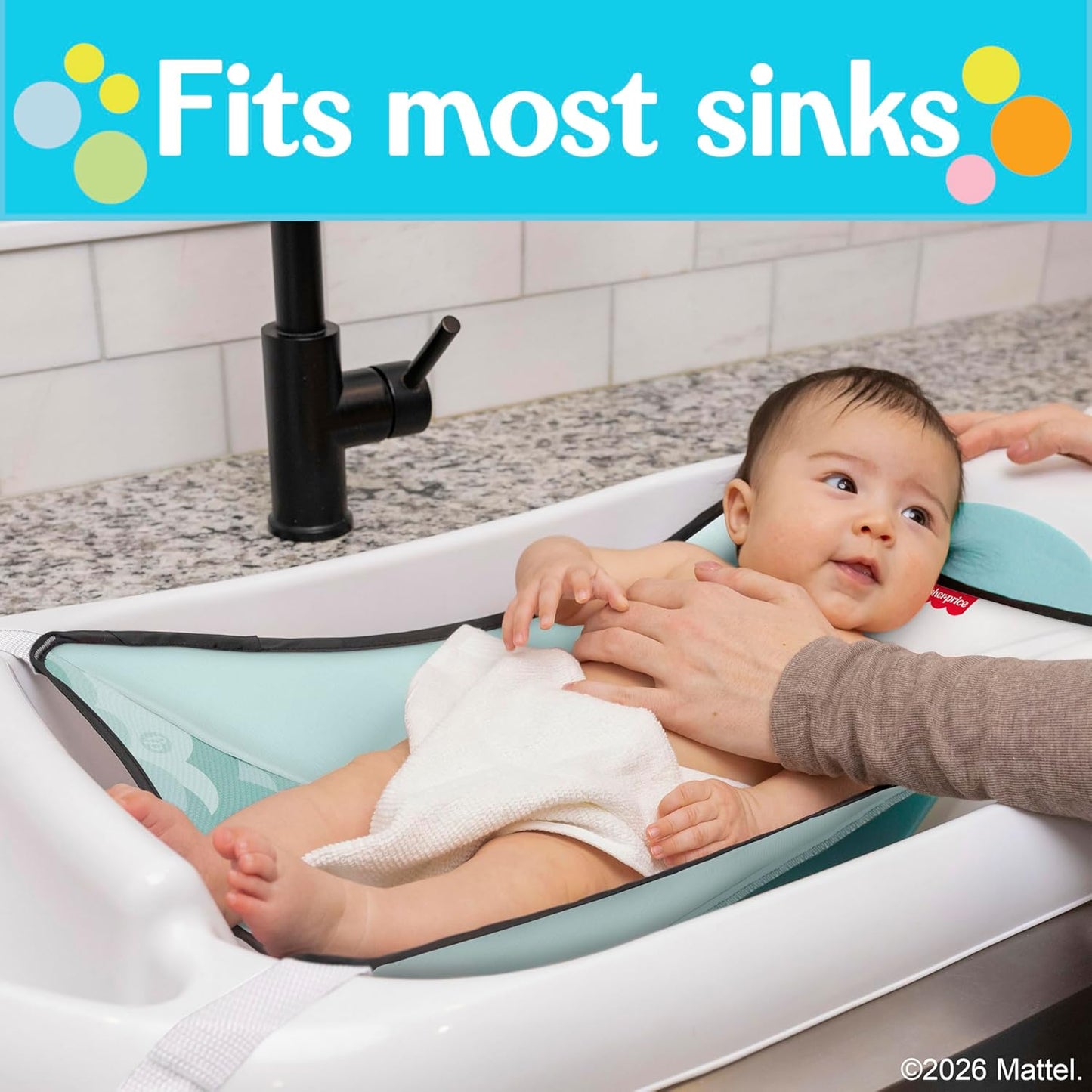 Fisher-Price™ 3-N-1 Grow with Baby Infant to Toddler Bath Tub with Supportive Sling