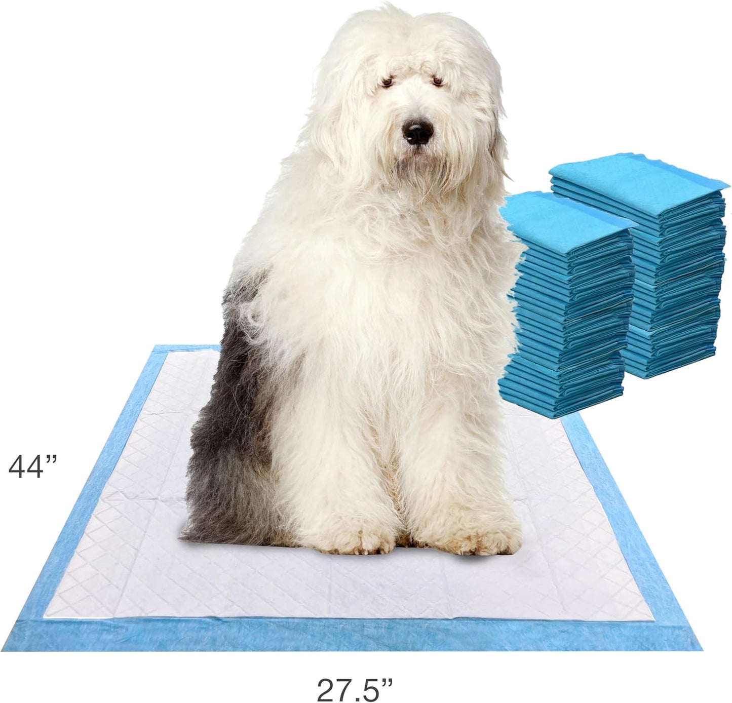 Four Paws Wee-Wee Superior Performance Unscented Large Pee Pads for Dogs & Puppies, Quilted Leak-Proof Dog Housebreaking Potty Training Floor Protection, 27.5" x 44", 50 Count