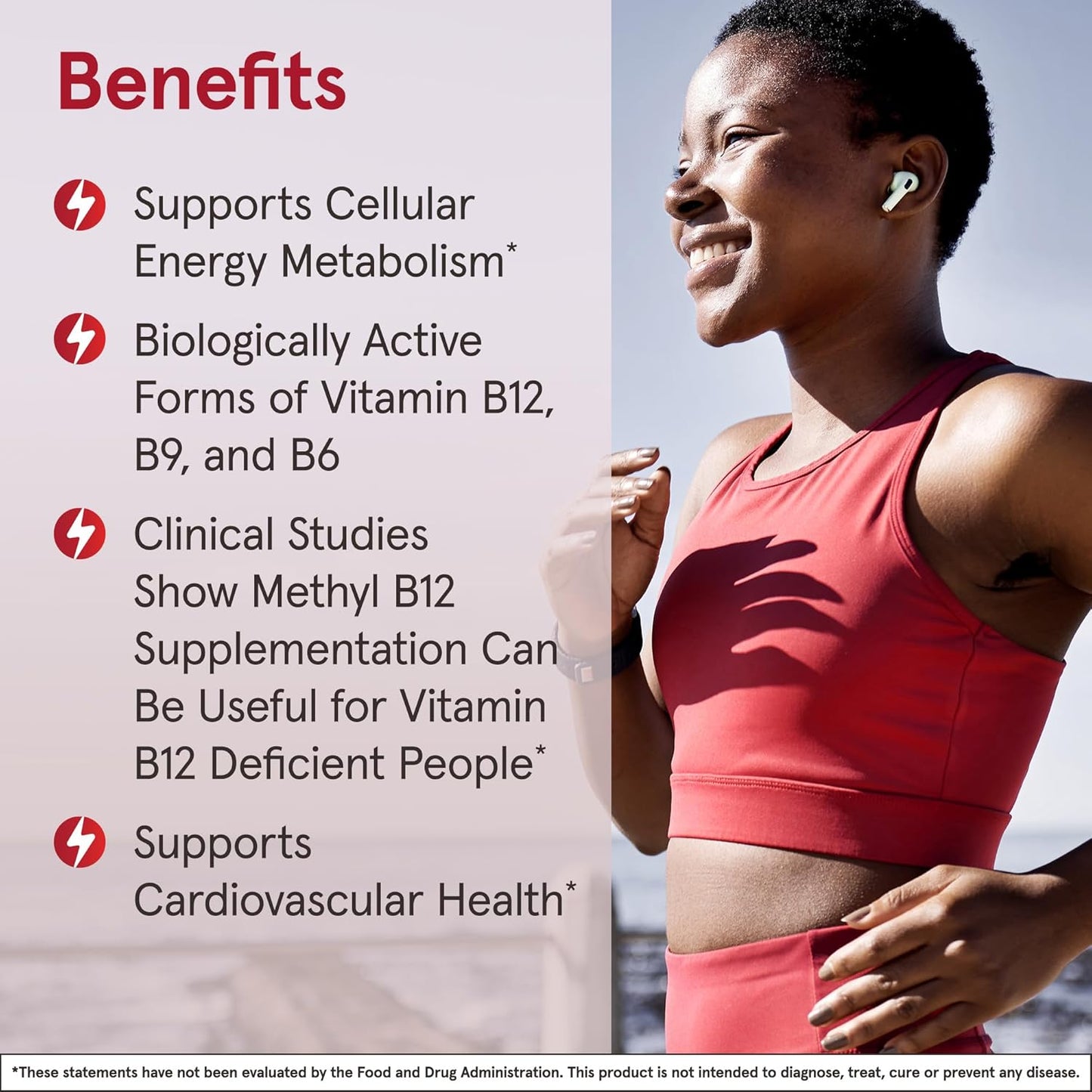 Jarrow Formulas Methyl B-12 & Methyl Folate, Bioactive Vitamin B9 & Vitamin B12 Supplement, Supports Cellular Energy Production, Healthy Brain Function & Metabolism, 100 Chewable Tablets, 100 Servings