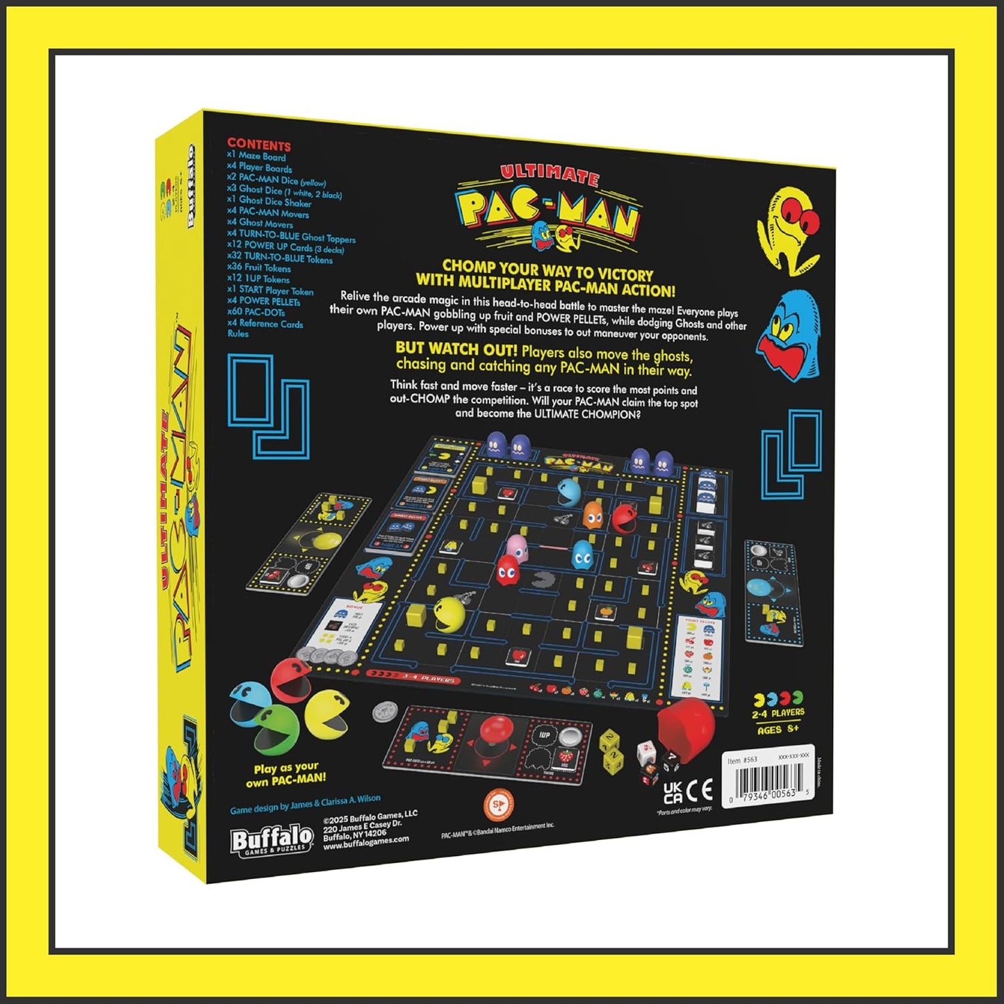 Buffalo Games Ultimate PAC-Man Board Game - Retro Arcade Classic - Official Licensed - 2-4 Players, Ages 8+