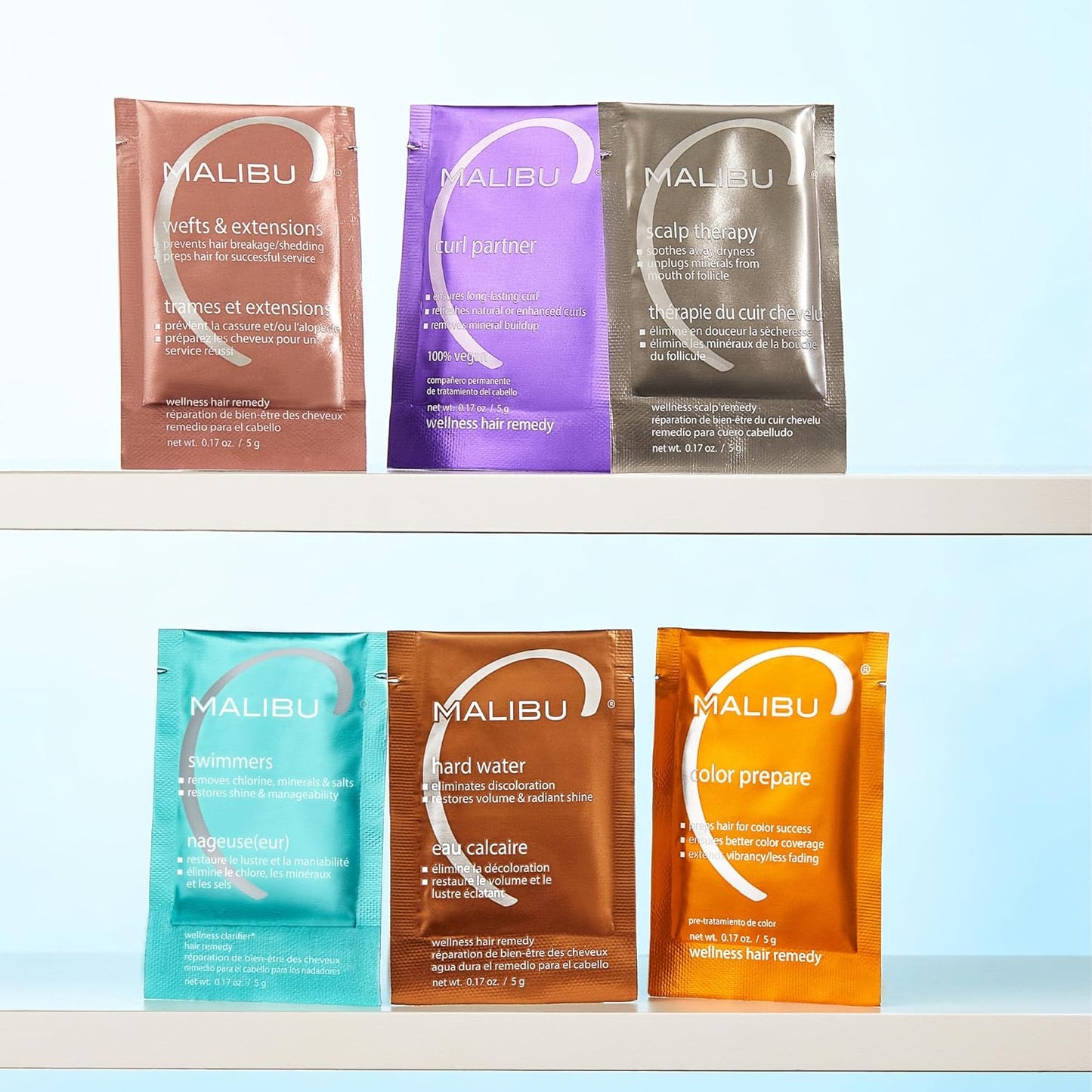 Malibu C Hard Water Wellness Remedy - Removes Deposits & Impurities - Contains Vitamin C for Shiny, Vibrant Results - Hard Water Treatment