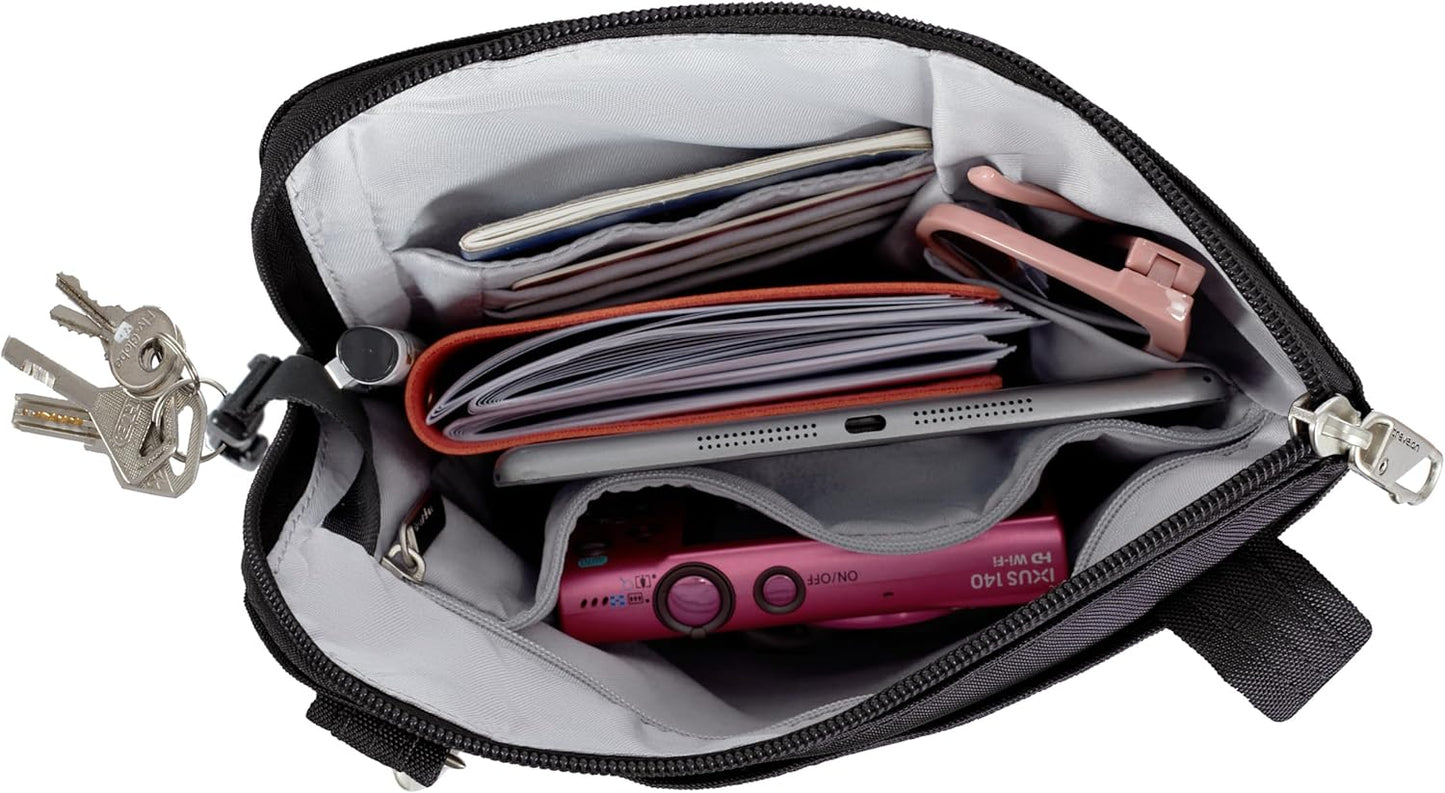 Travelon Anti-theft Classic Slim Double Zip Crossbody
