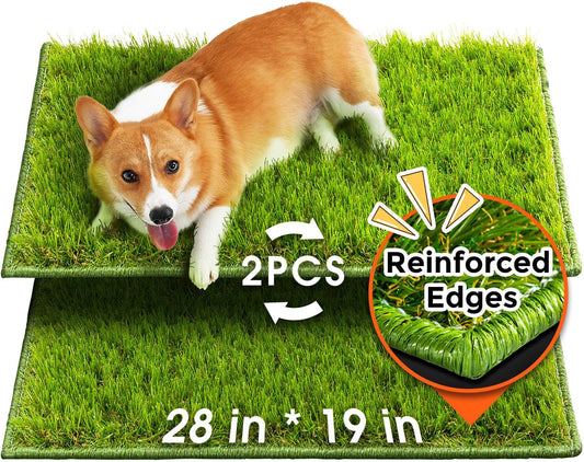 Hompet Artificial Dog Grass Pad for Dogs, 28"x19", Easy to Clean with Drainage Holes