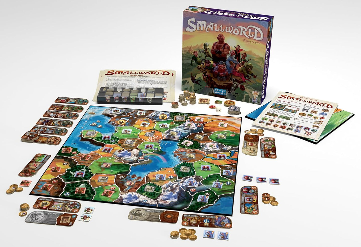 Asmodee Small World Board Game - Fantasy Area Control & Strategy Game with Magical Creatures, Special Powers, Family Game for Kids & Adults, Ages 8+, 2-5 Players, 40-80 Min Playtime
