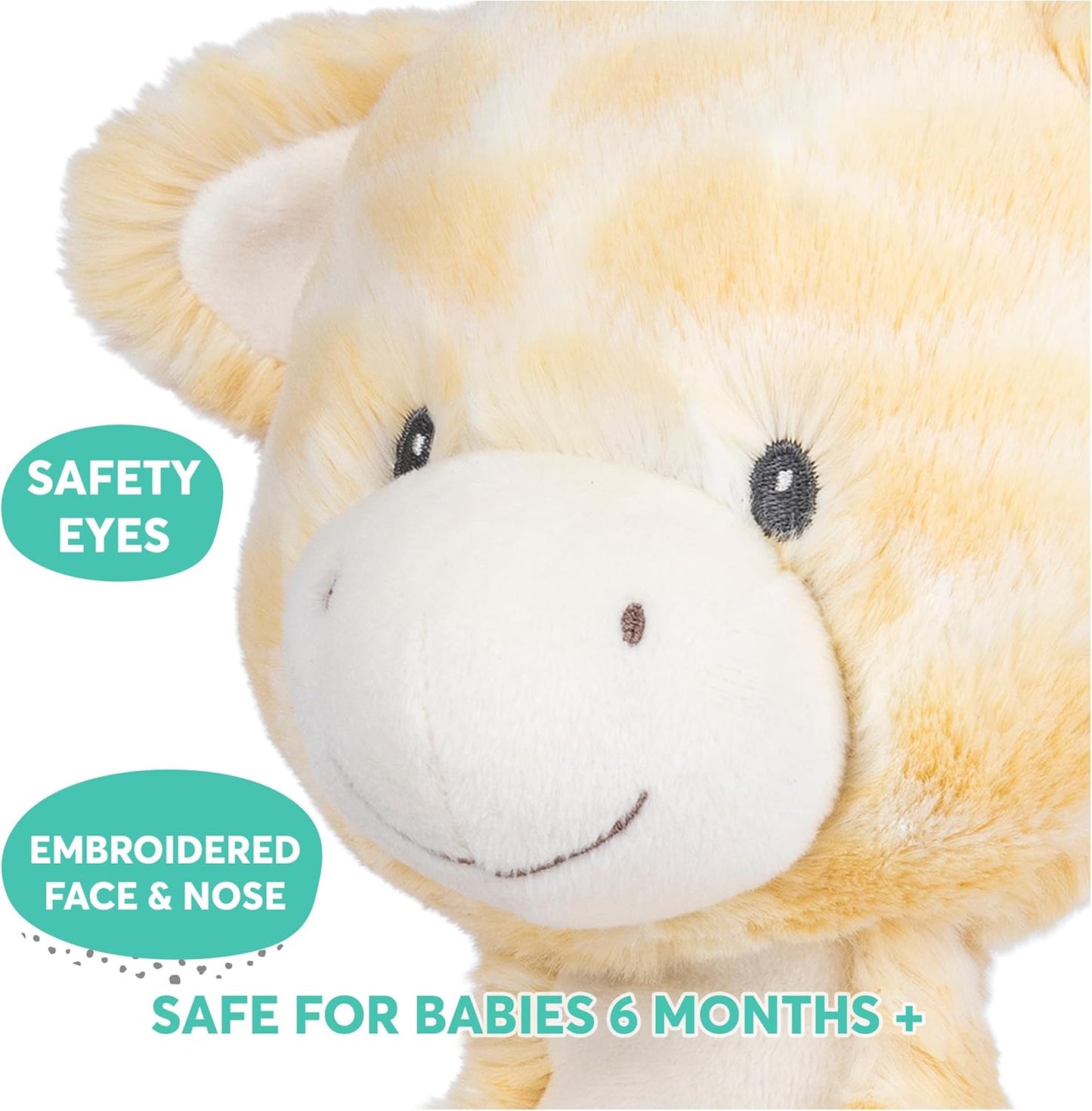 Baby GUND Lil’ Luvs Collection, Bodi Giraffe Premium Plush Stuffed Animal for Babies, Yellow/Brown, 12”