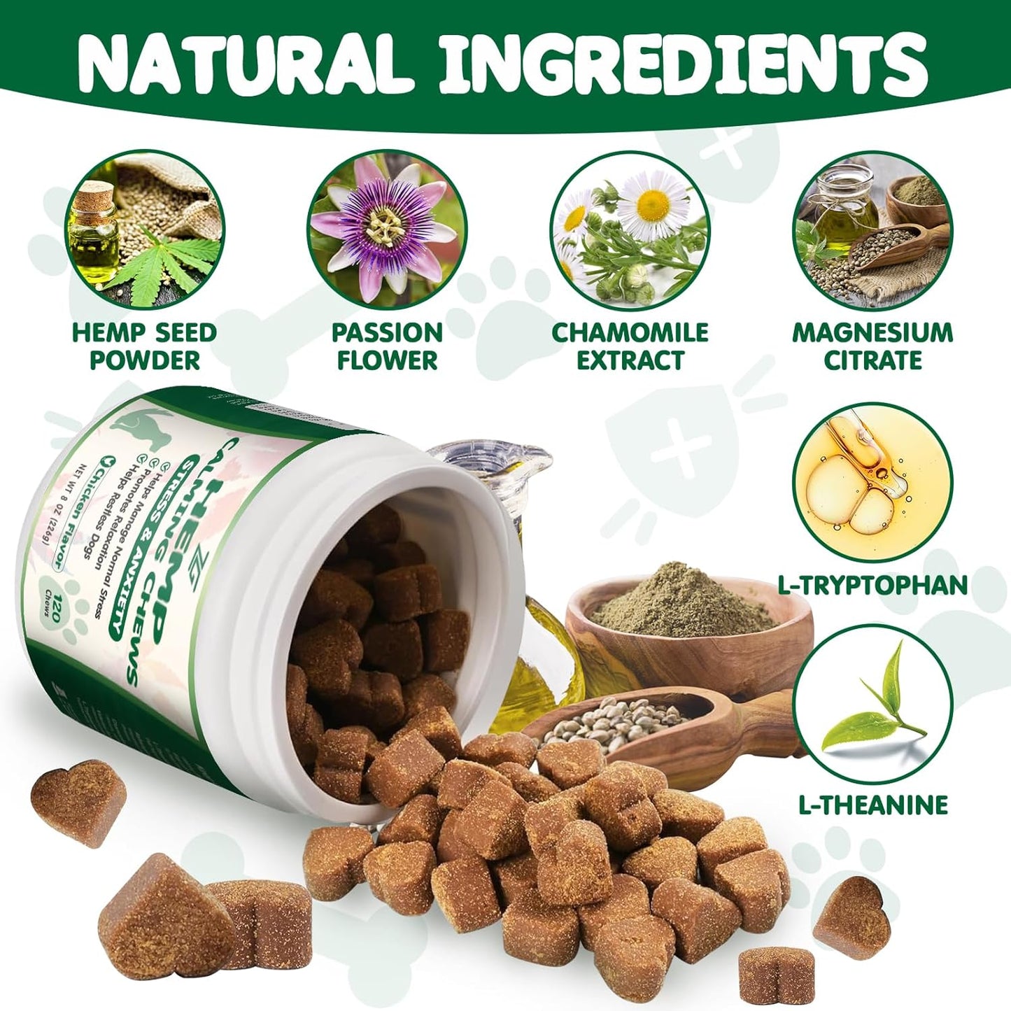 Corgi Calming Chews for Dogs - Supports Relief from Separation, Corgi Barking