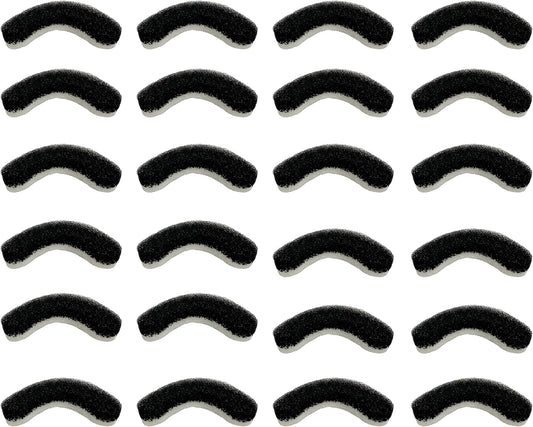 NISPIRA WF050 WF100 WF210 Filter Replacement for NPET Cat Dog Drinking Water Fountain Plastic & Stainless Stee Arc-Shaped, 24 Packs