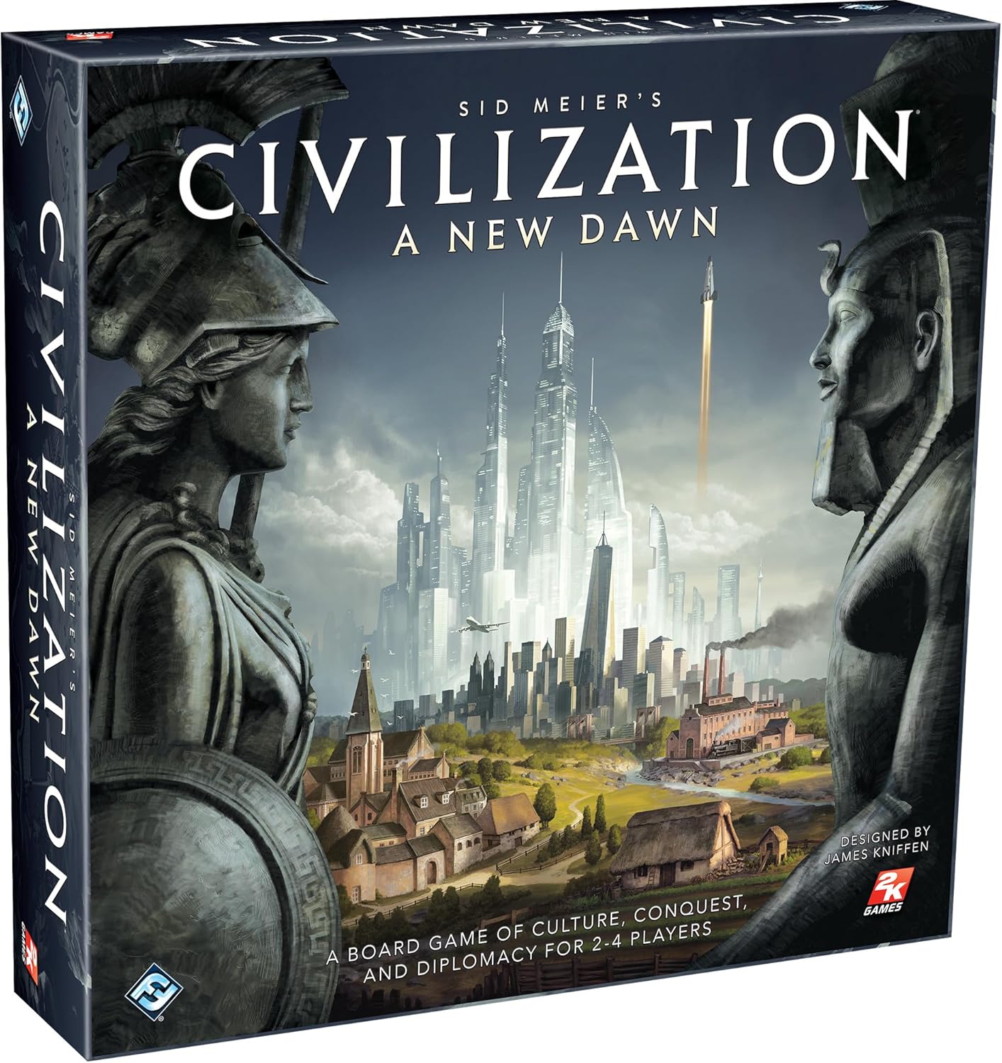 Asmodee Sid Meier's Civilization: A New Dawn Board Game - Rewrite History Your Way! Strategy Game for Kids & Adults , Ages 14+, 2-4 Players, 1-2 Hour Playtime