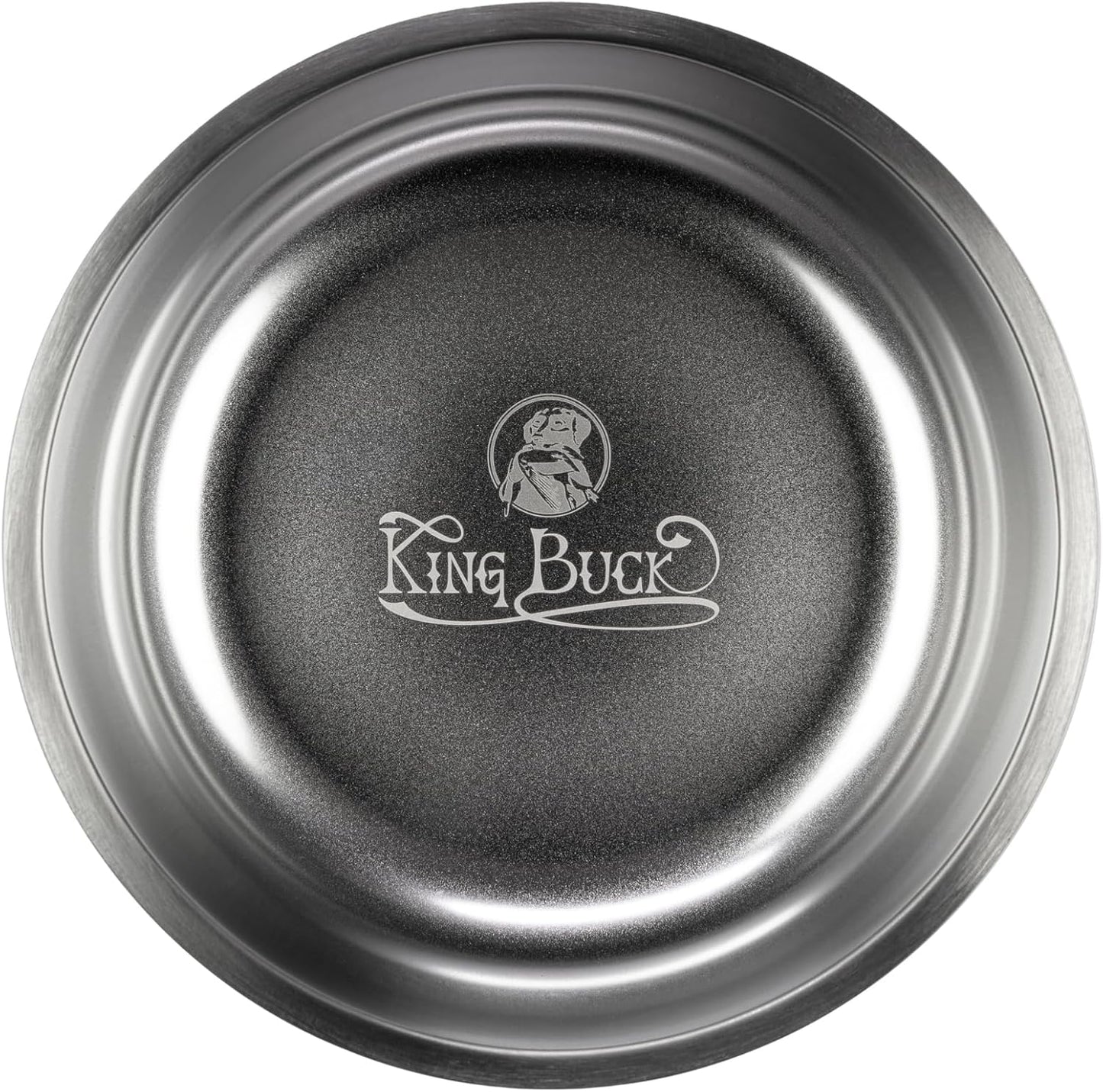 King Buck Thermal Dog Bowl, Antique Bronze, 8 Cup Size