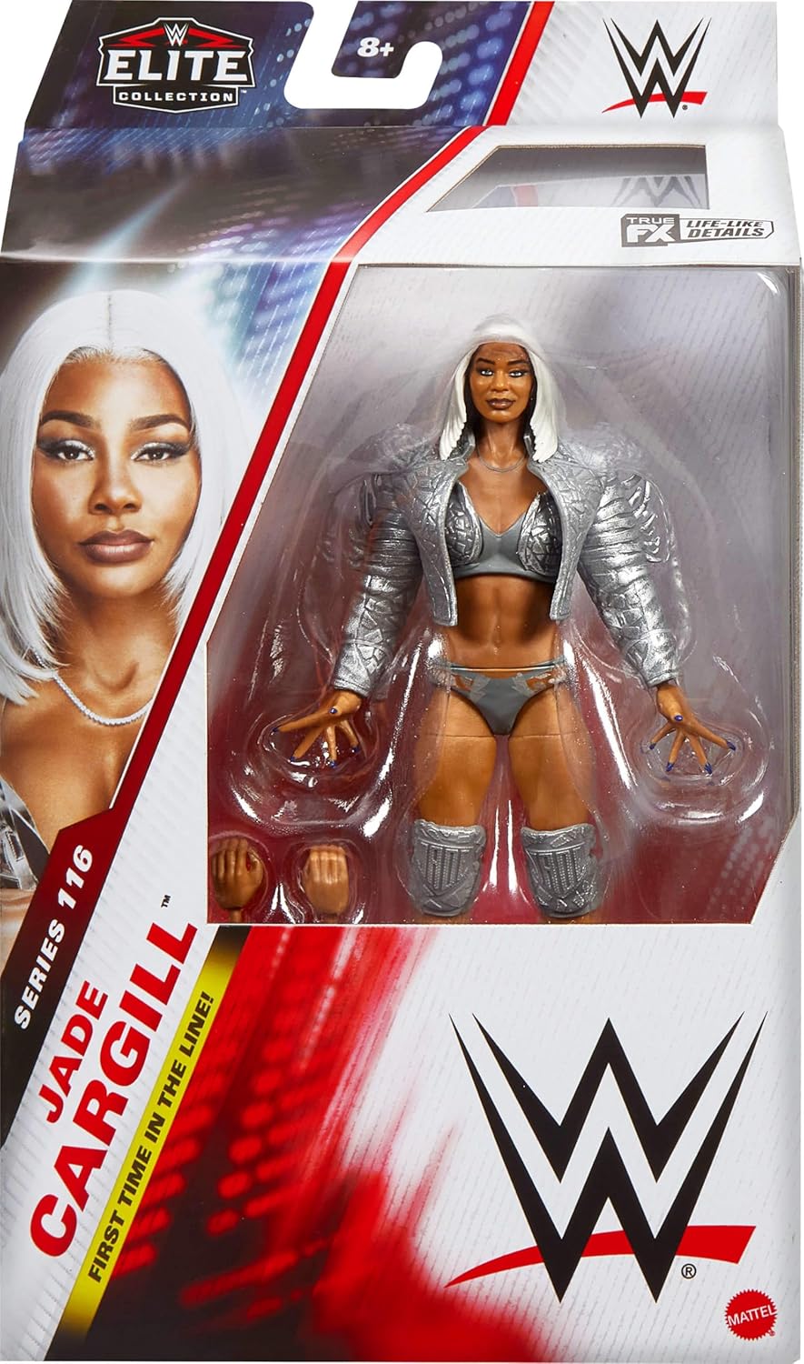 Mattel WWE Elite Action Figure & Accessories, Series #116 6-inch Collectible Jade Cargill with 25 Articulation Points & Swappable Hands