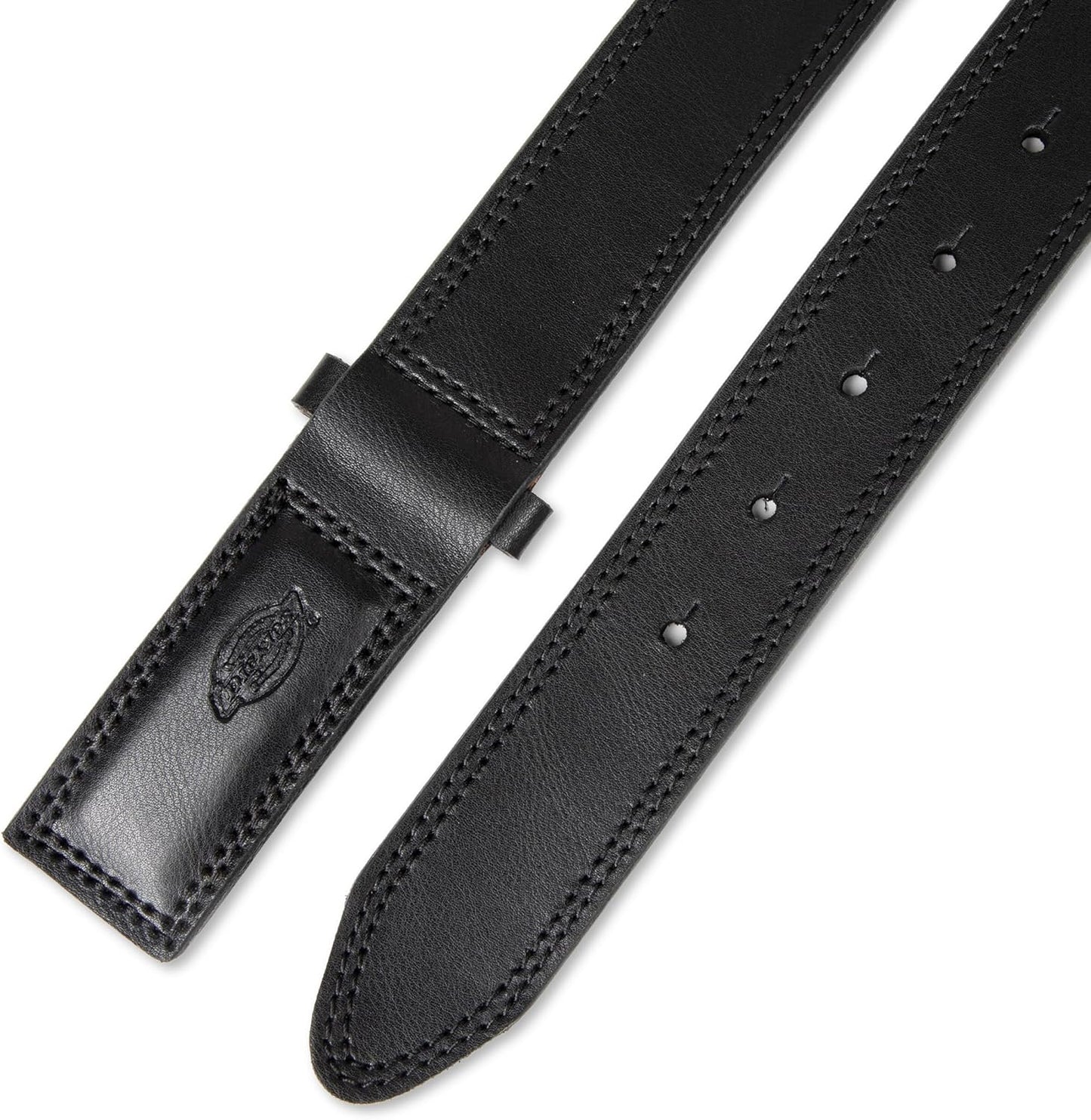 Dickies Men's Leather Mechanic No-Scratch Work Belt - Buckleless, Snap-On Belt