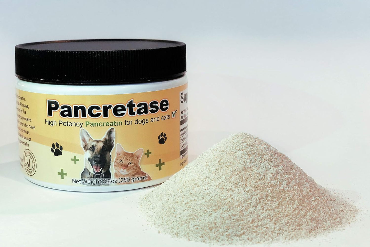 | Pancretase Digestive Enzymes | 10x Pancreatin | Pancreatin for Dogs and Cats | Pancreatic Enzyme | Great for Pets with EPI