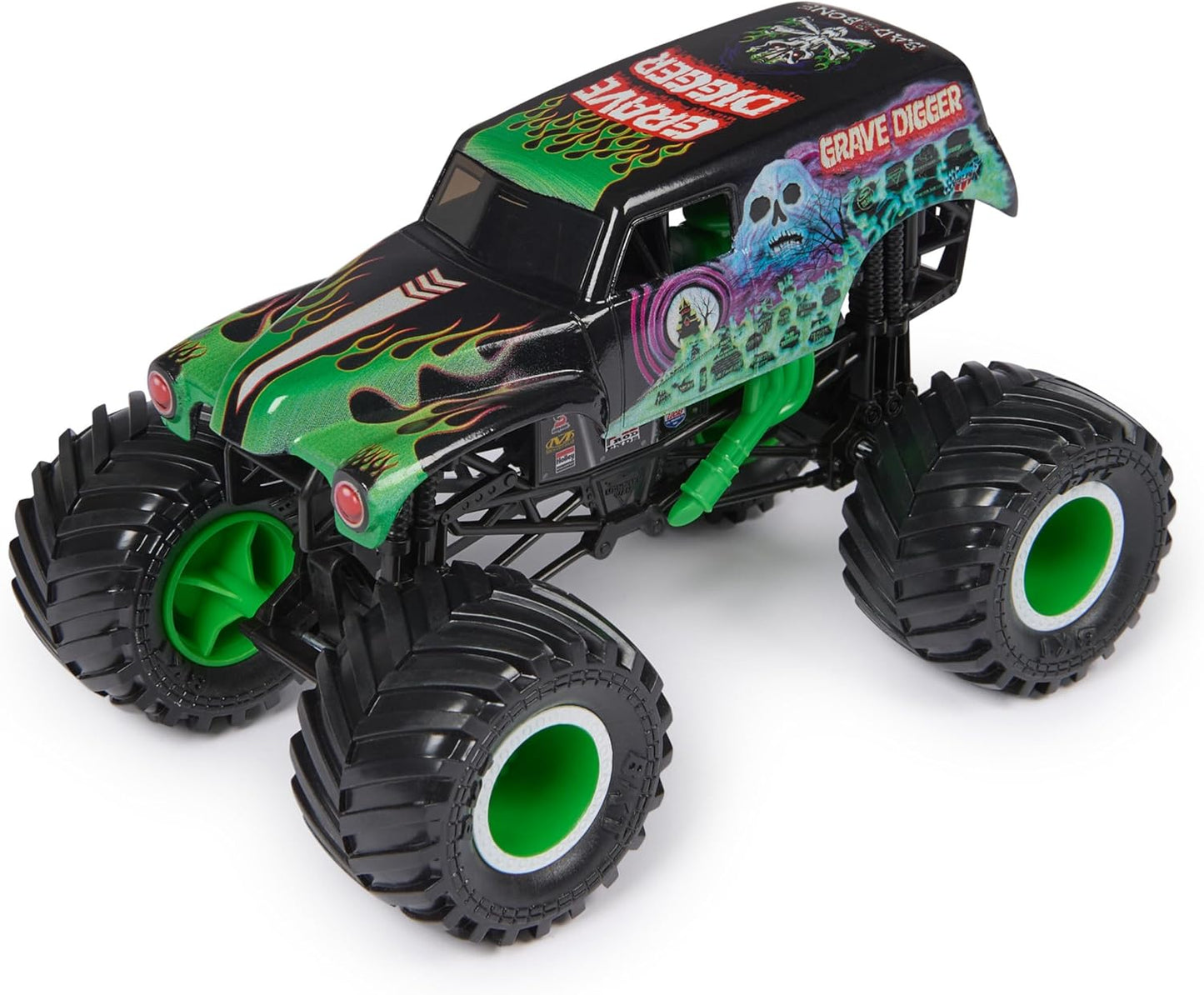 Monster Jam, Official Grave Digger Monster Truck, Collector Die-Cast Vehicle, 1:24 Scale, Kids Toys for Boys Ages 3 and up