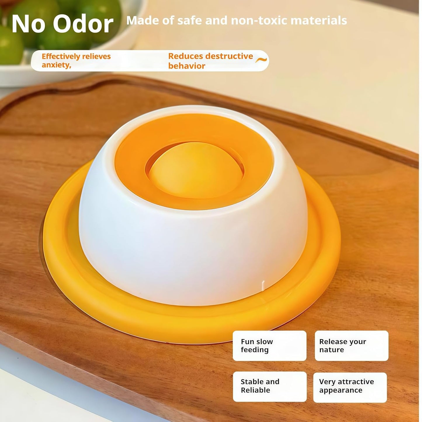 2026 New Anxiety Dog Bowl Anxious Lick Ball Calming for Dogs Bowls Toy Licking Cat Licks Liquid Food Yogurt Slow Feeder Roller Sphere Licker to Keep Them Busy Licky Treat (Upgraded Blue-B(Dog))