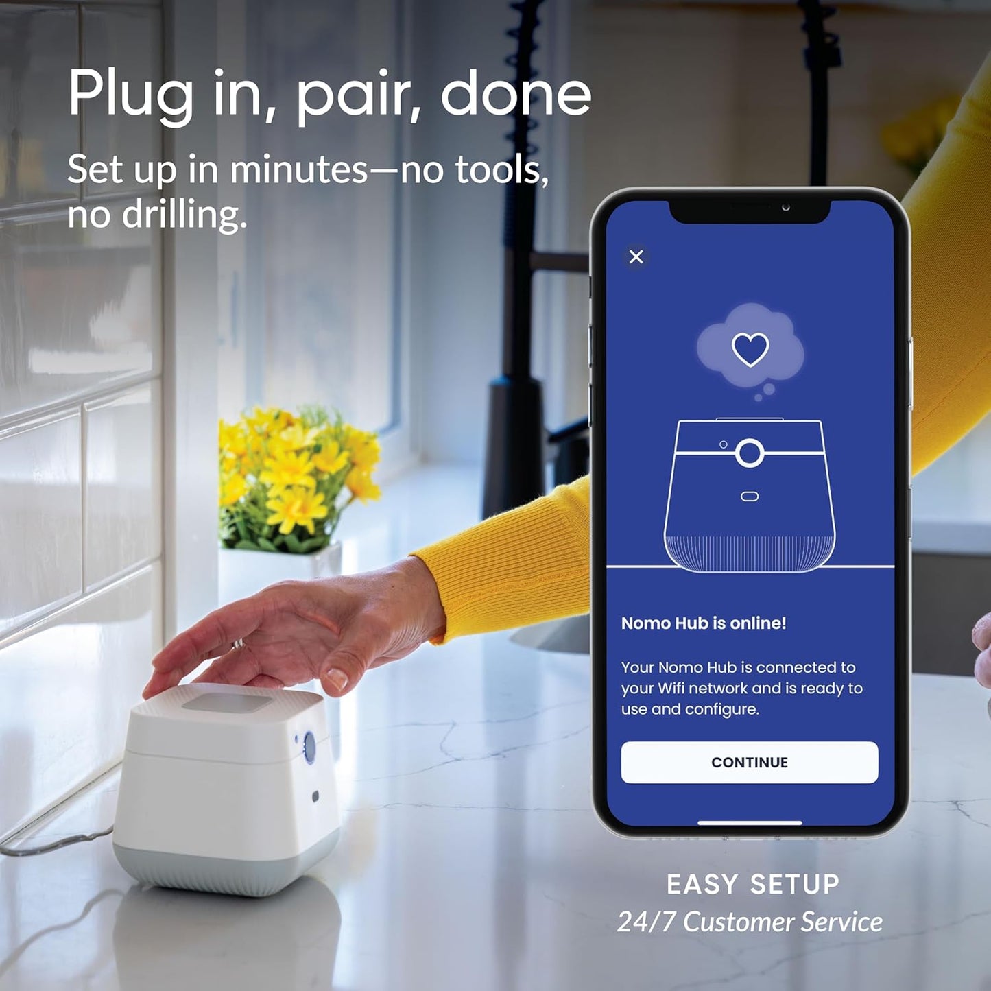 Medical Alert System, Fall Detection for Seniors, WiFi in Home Monitoring Safety System, Emergency Call Button, Custom Fall Alert, Virtual Caregiver, 60-Day Trial, Monthly Subscription