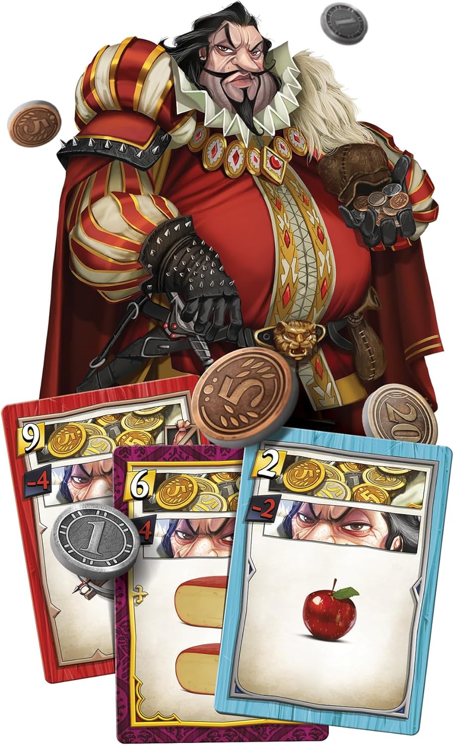CMON Sheriff of Nottingham Board Game (2nd Edition) - Medieval Bluffing & Card Drafting Strategy Game for Kids & Adults, Ages 14+, 3-6 Players, 60 Minute Playtime